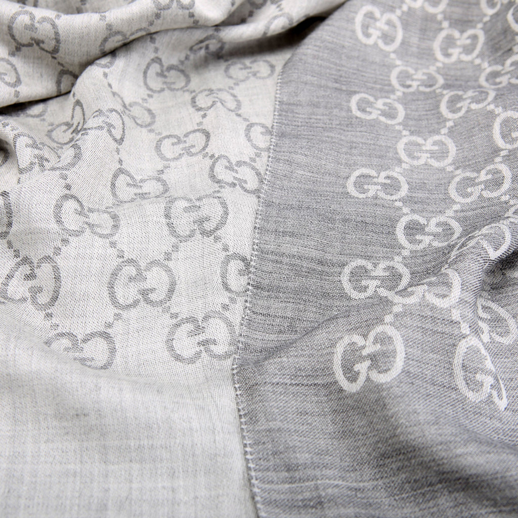 542984 GG Wool/Silk Scarf