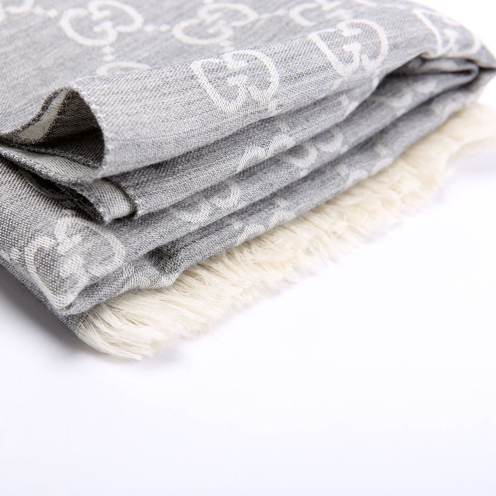 542984 GG Wool/Silk Scarf