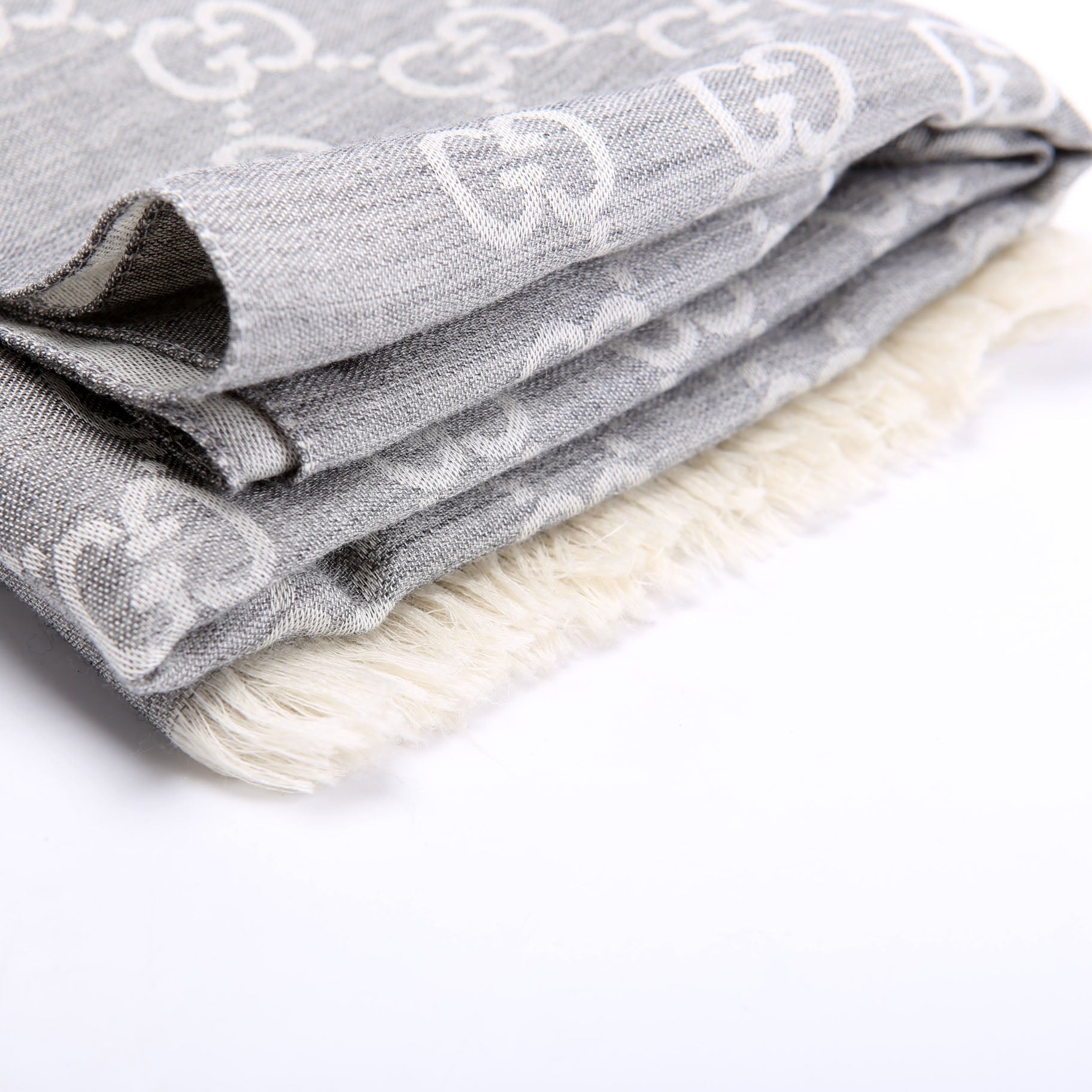 542984 GG Wool/Silk Scarf