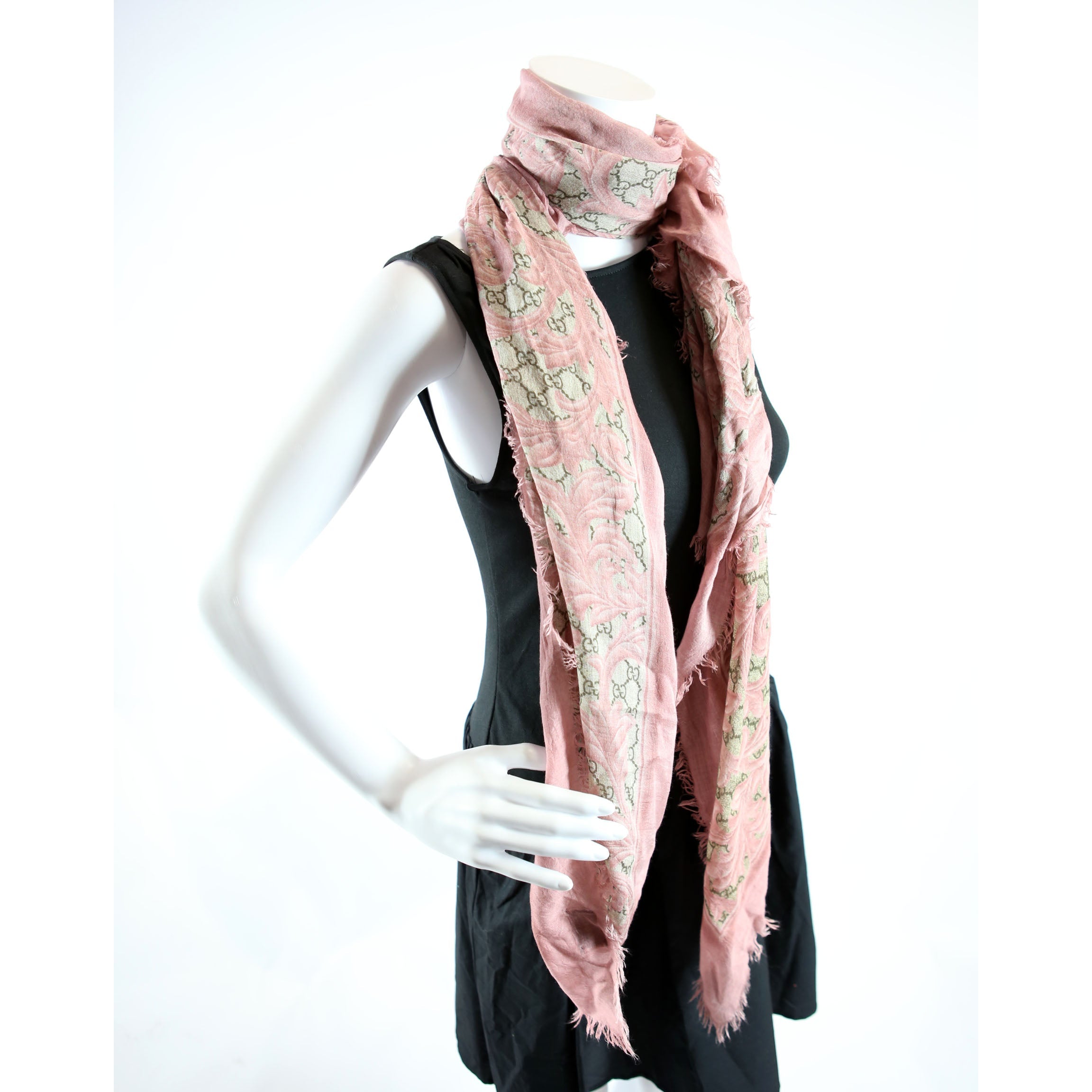 GG Arabesque Silk/Modal Scarf