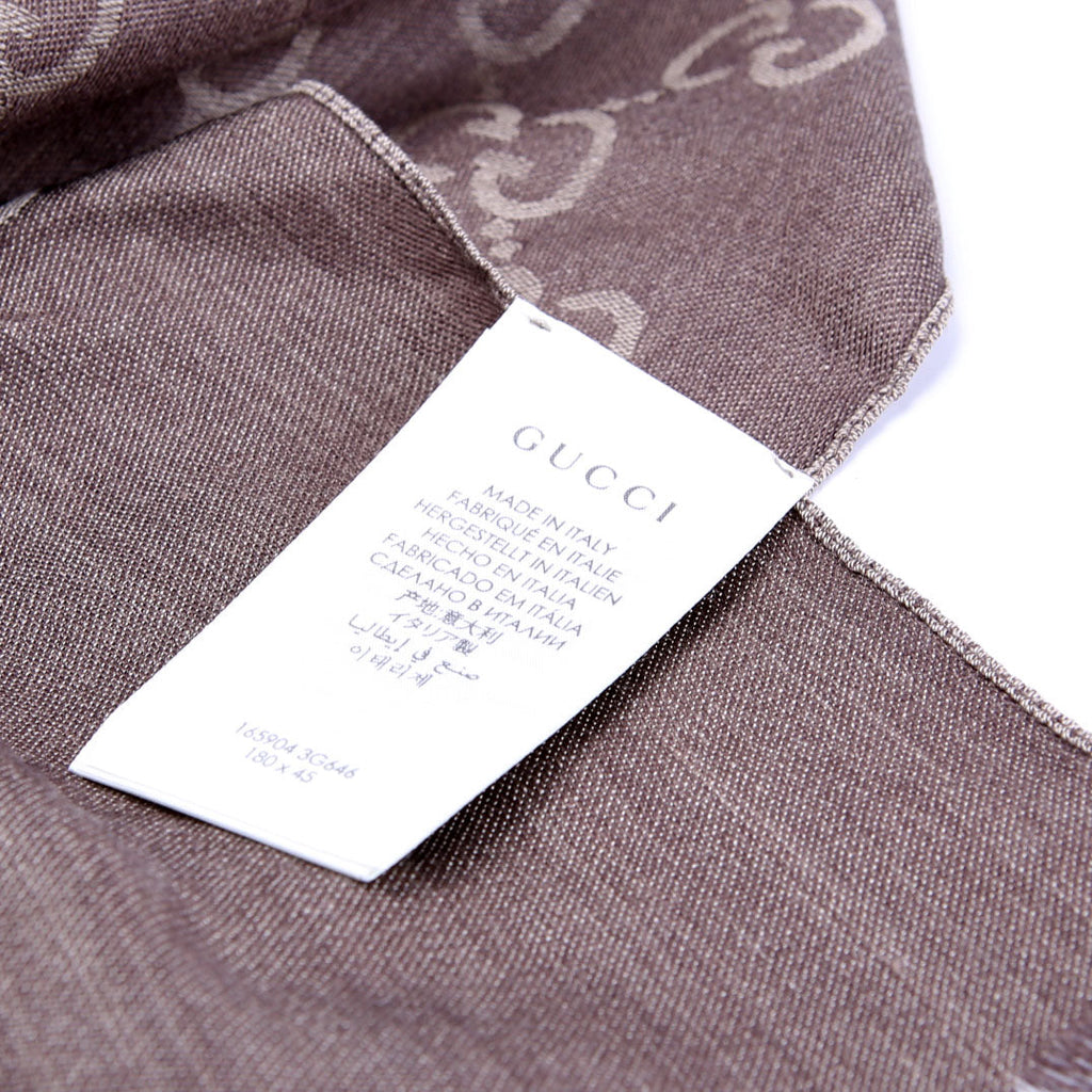 165904 GG Jaquard Knit Scarf