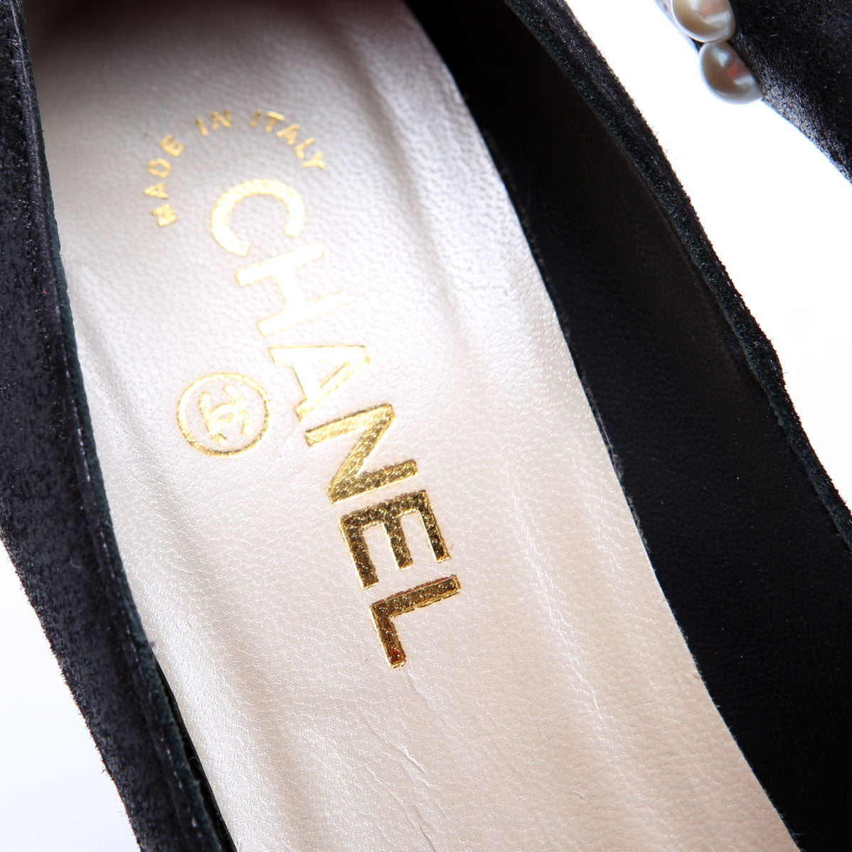 CC Logo Pearl Pumps Size 39 Black