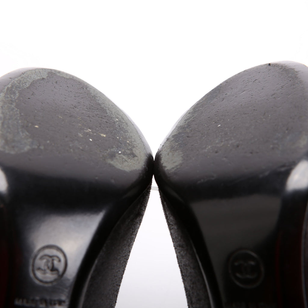 CC Logo Pearl Pumps Size 39 Black