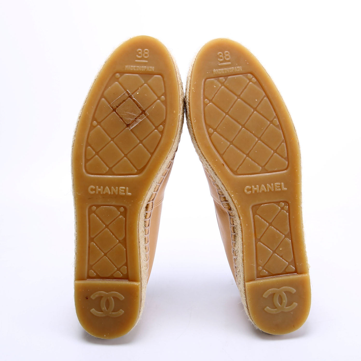 CC Espadrilles Size 38 Tan/Black
