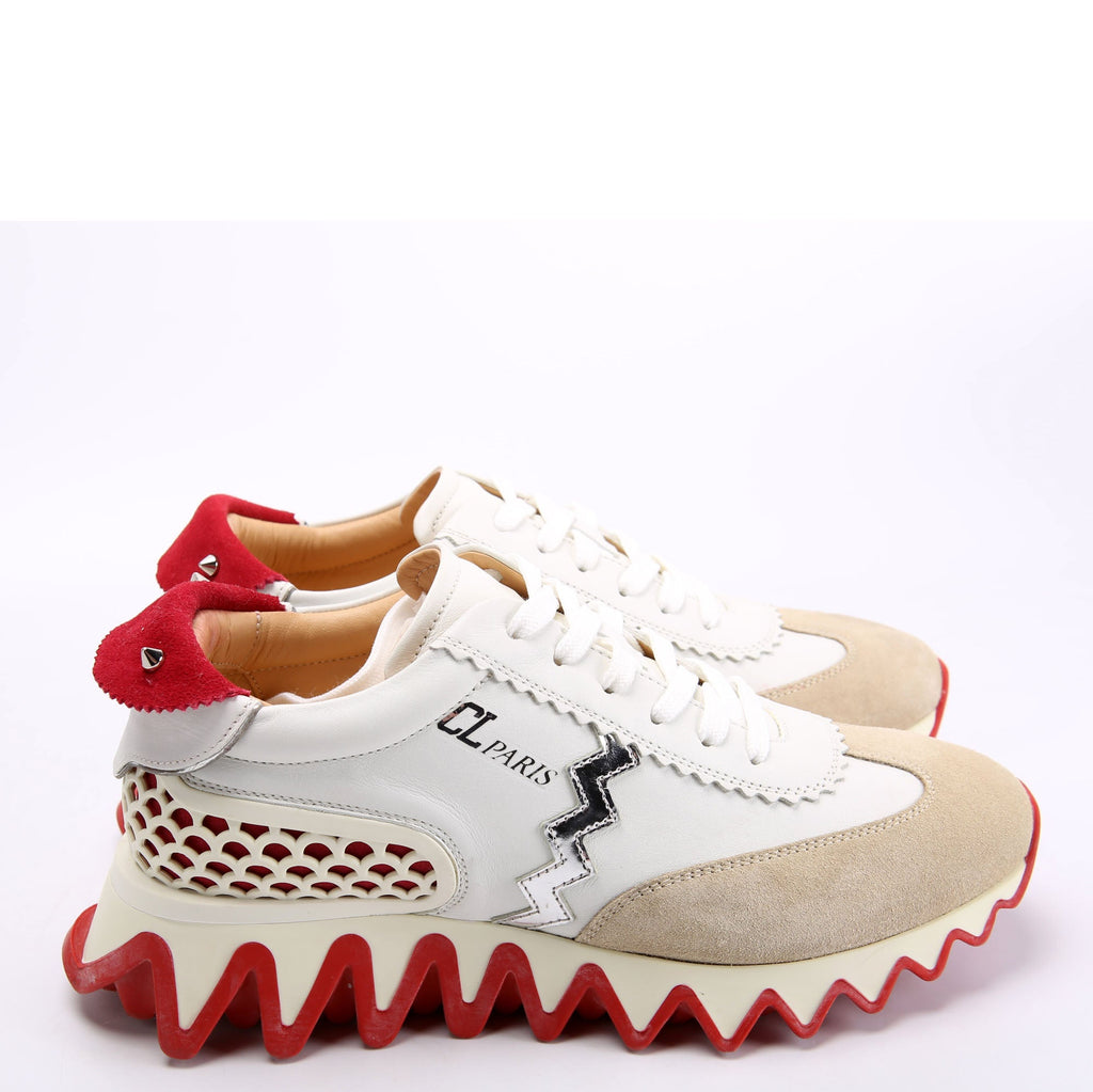 Loubishark Sneakers Size 36.5 White/Red