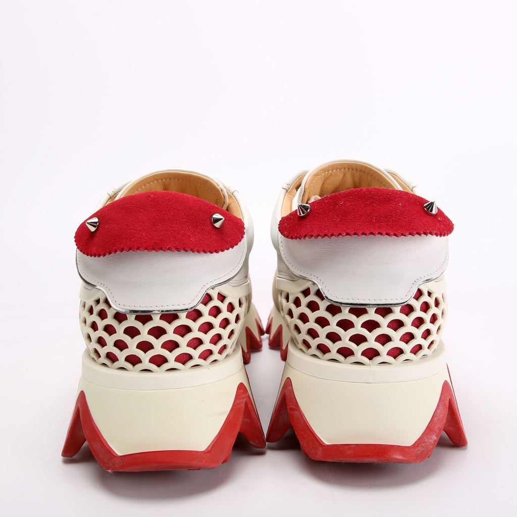 Loubishark Sneakers Size 36.5 White/Red