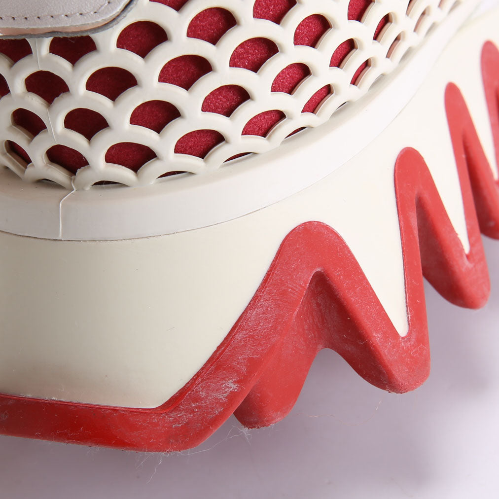 Loubishark Sneakers Size 36.5 White/Red