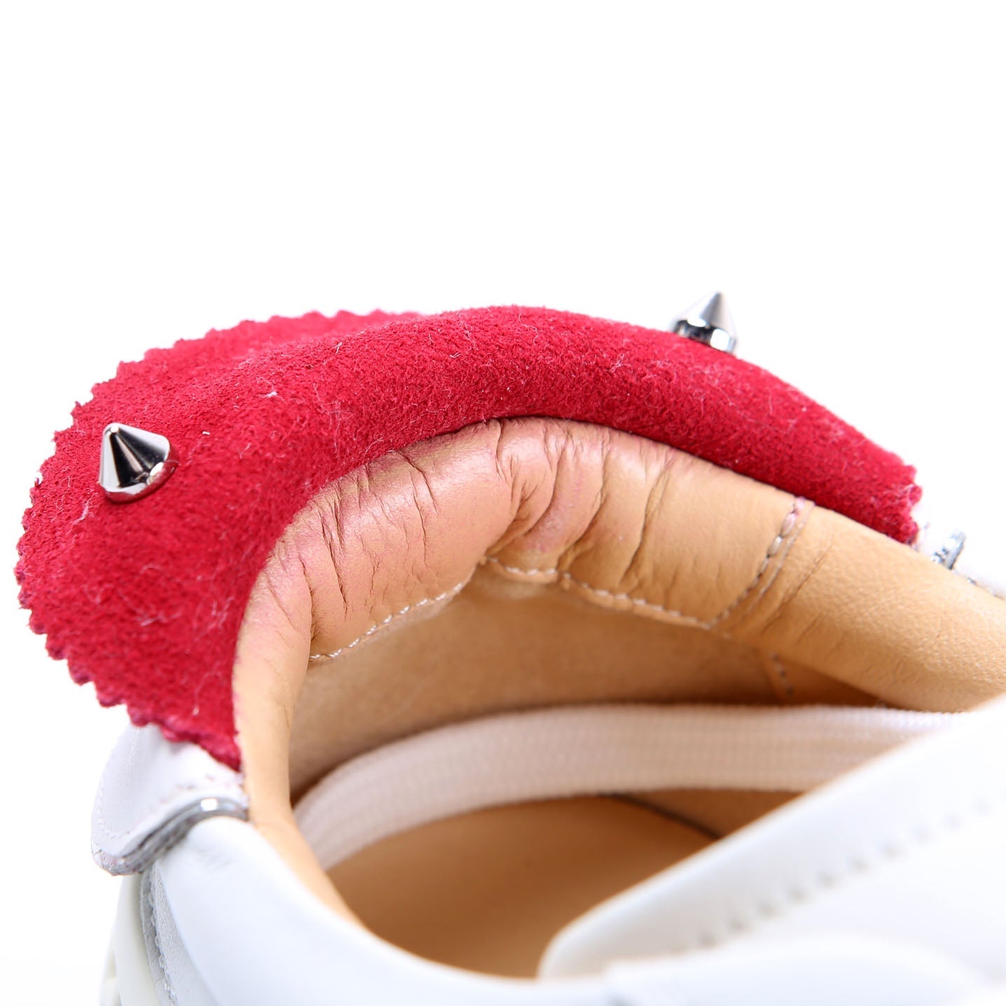 Loubishark Sneakers Size 36.5 White/Red