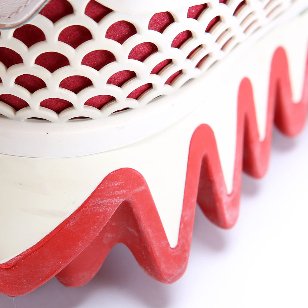 Loubishark Sneakers Size 36.5 White/Red