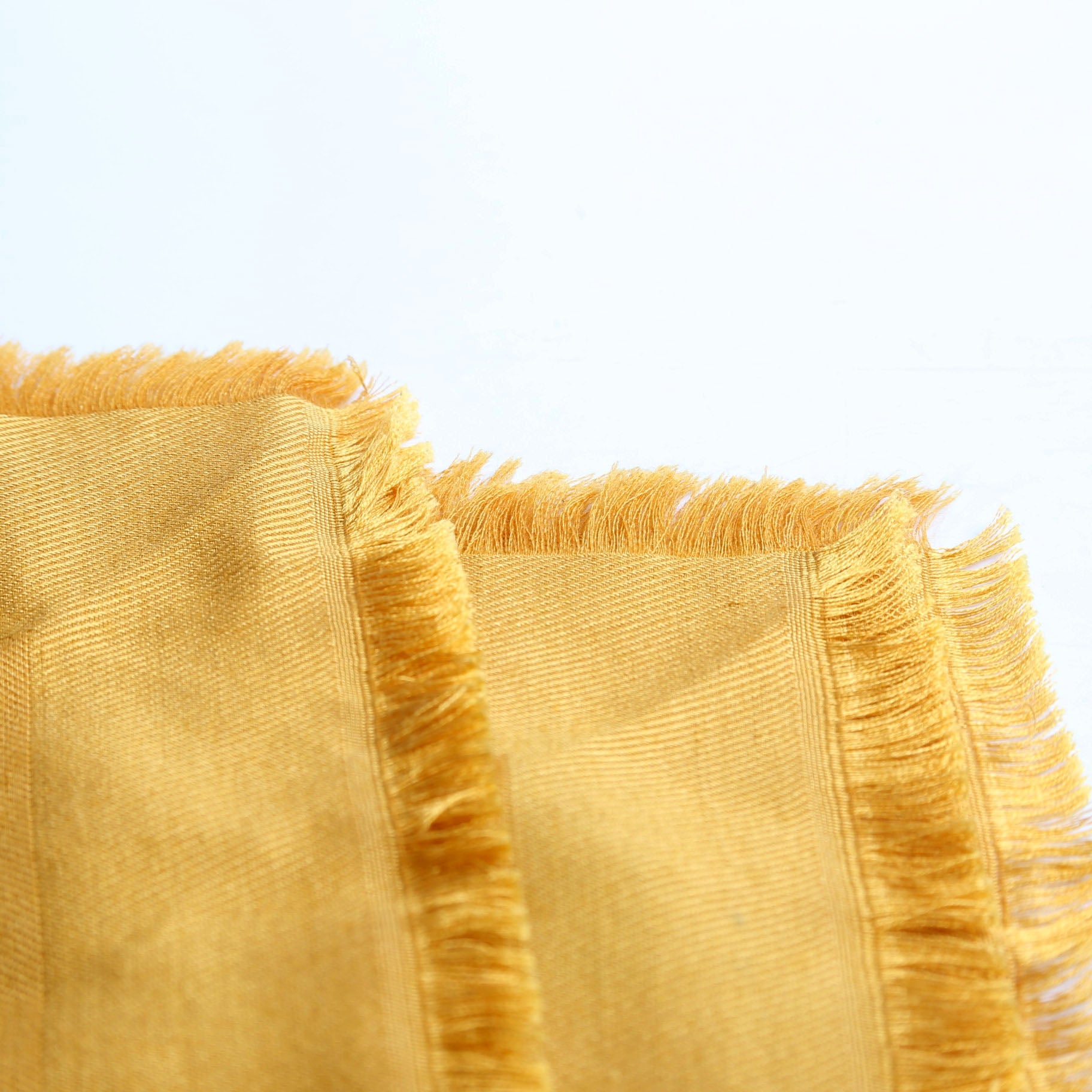 Logomania Wool/Silk Scarf Yellow