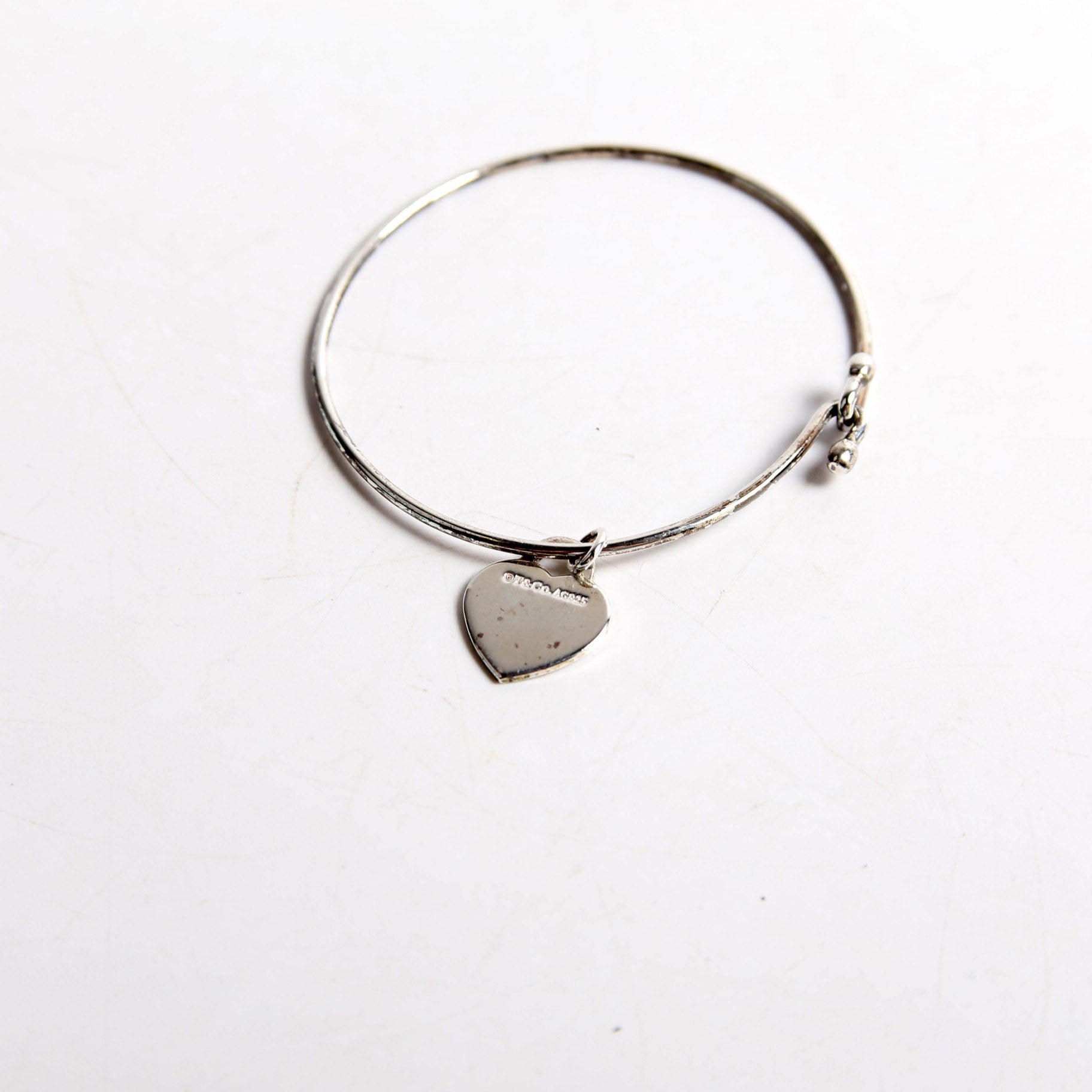 Please Return Heart Wire Bracelet