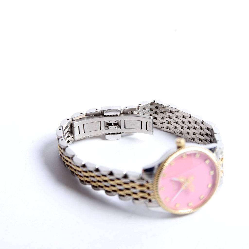 G-Timeless Bee Quartz/Stainless Steel 29MM Silver/Gold/Pink