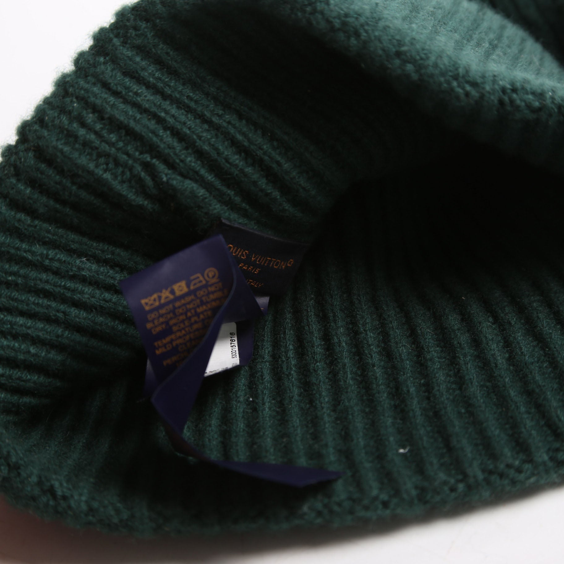 LV Dual Beanie Cashmere Green
