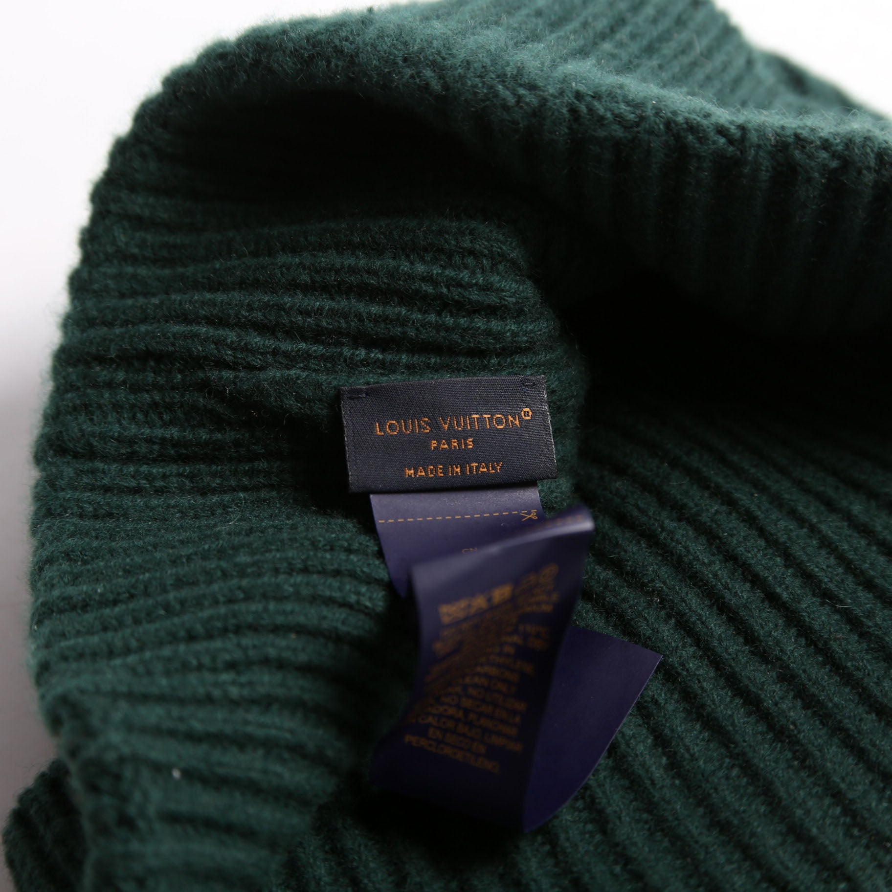 LV Dual Beanie Cashmere Green