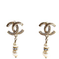 CC Crystal Pearl Drop Earrings