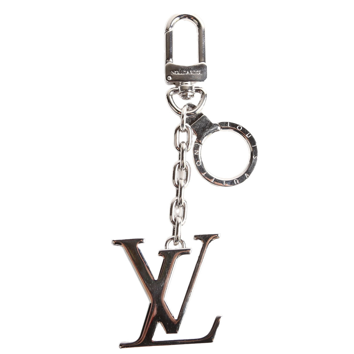 LV Initials Bag Charm Silver