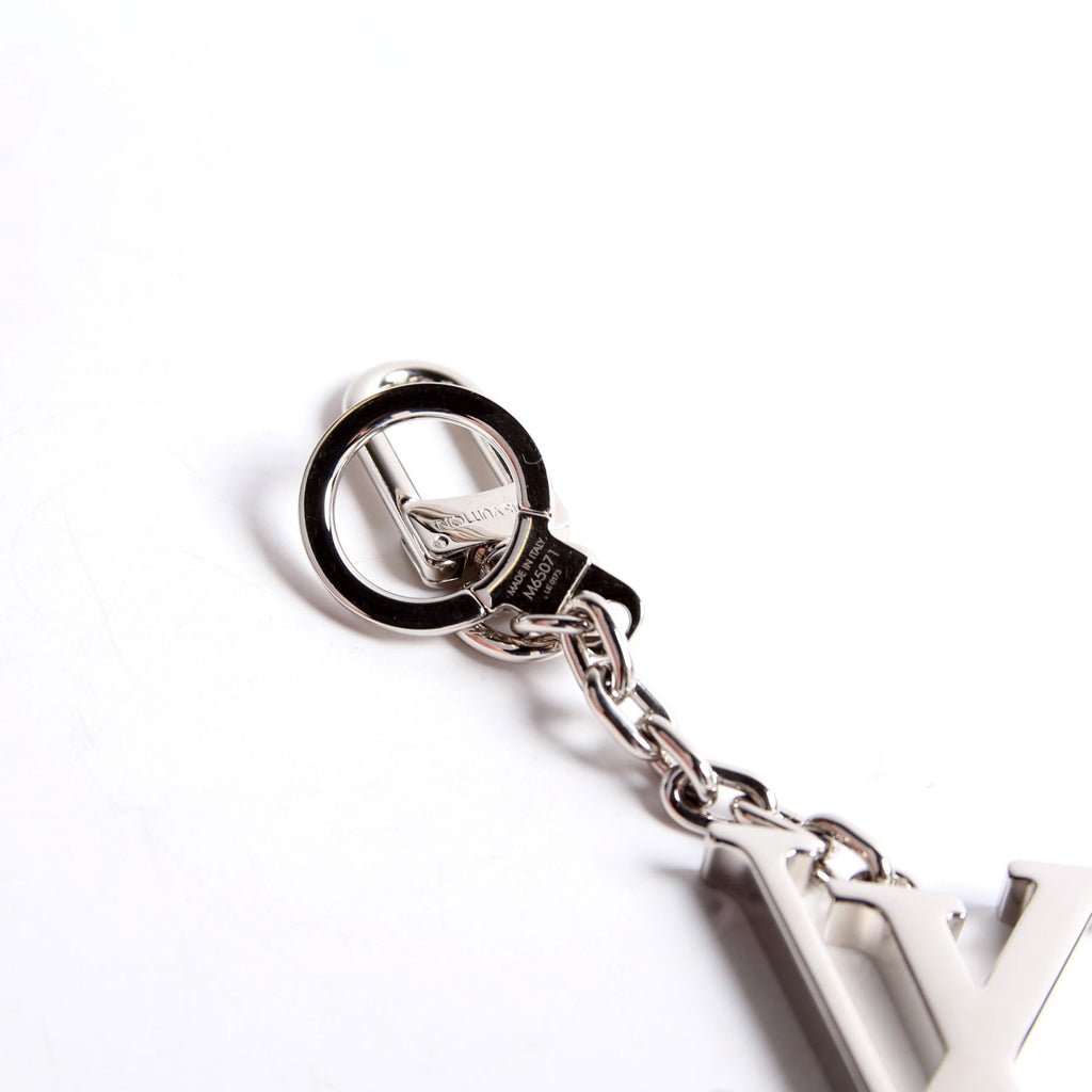 LV Initials Bag Charm Silver