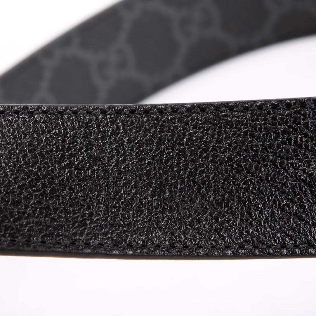 838593 GG Marmont Reversible Belt Size 95/38 Black