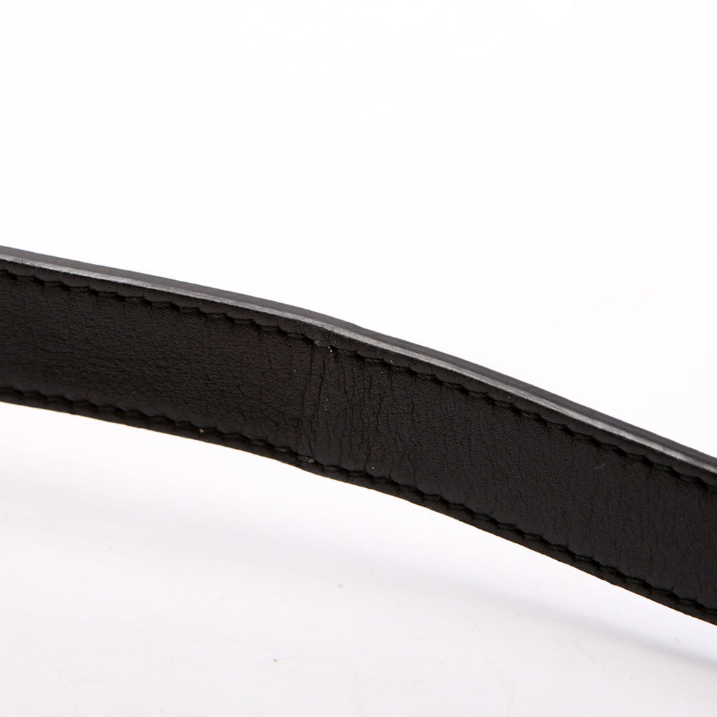 Gucci 409417 GG Marmont Thin Belt Size 80/32 Black