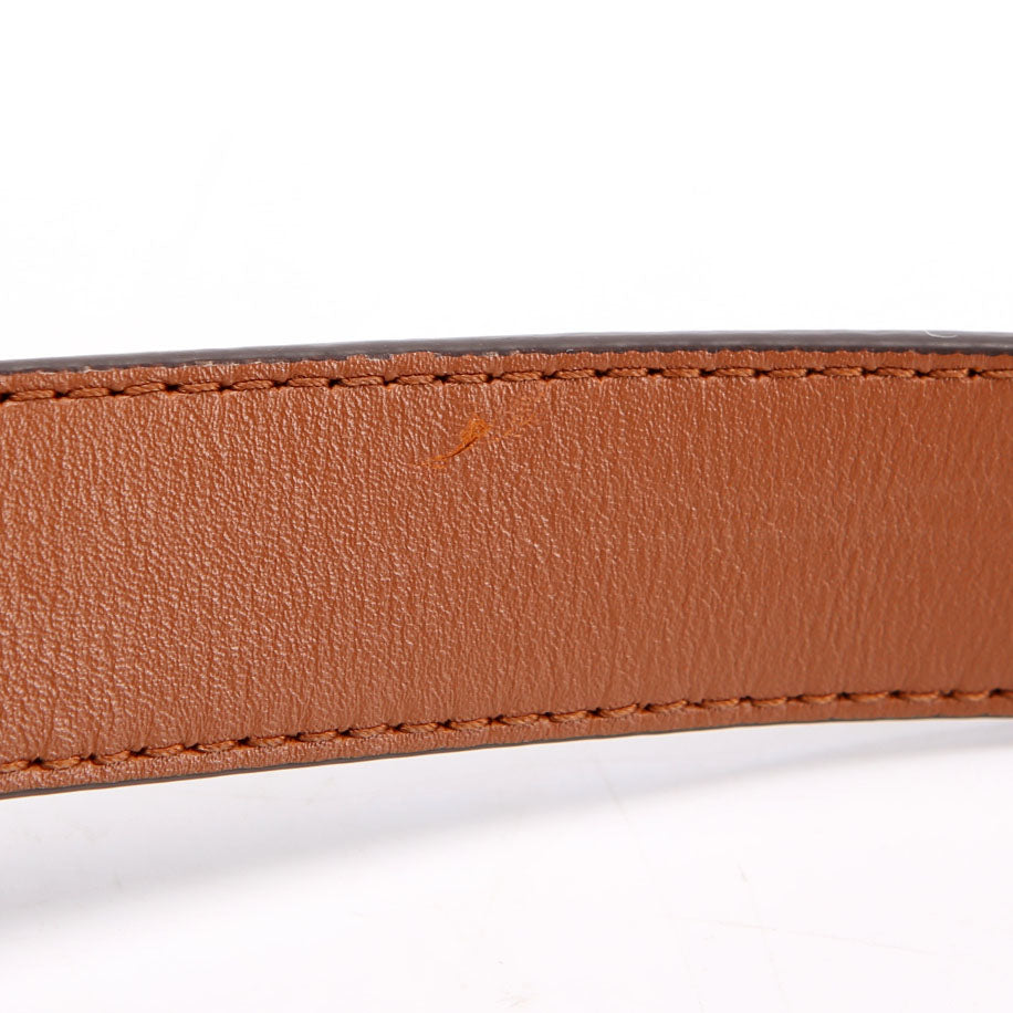 Dauphine 25MM Reversible Monogram/Leather Belt Size 80/32