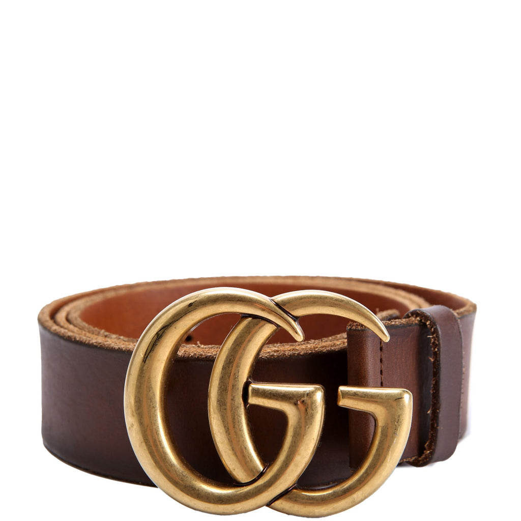 409416 Marmont Leather Belt Size 100/40 Brown
