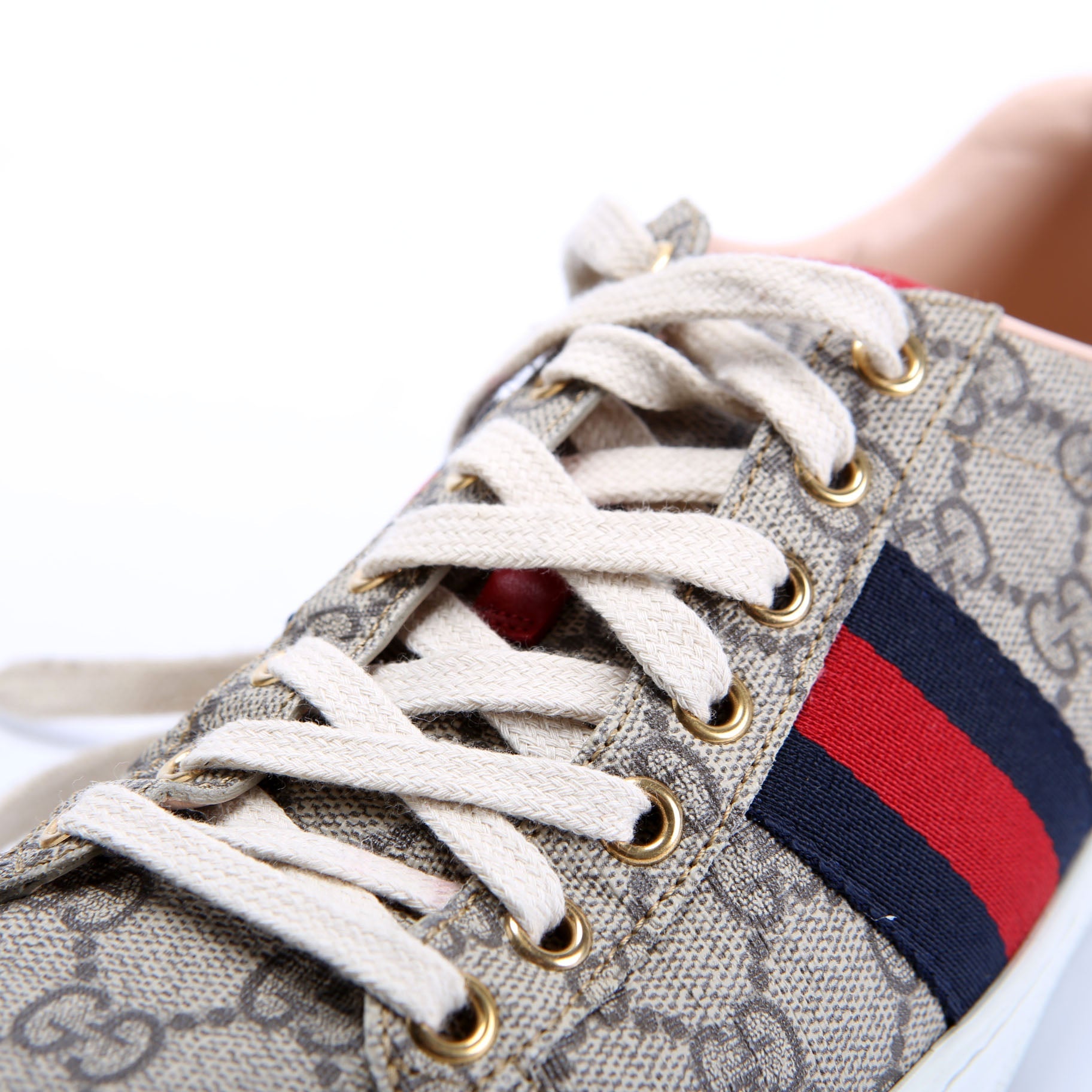 Gucci Ace Web Sneakers Size 37.5