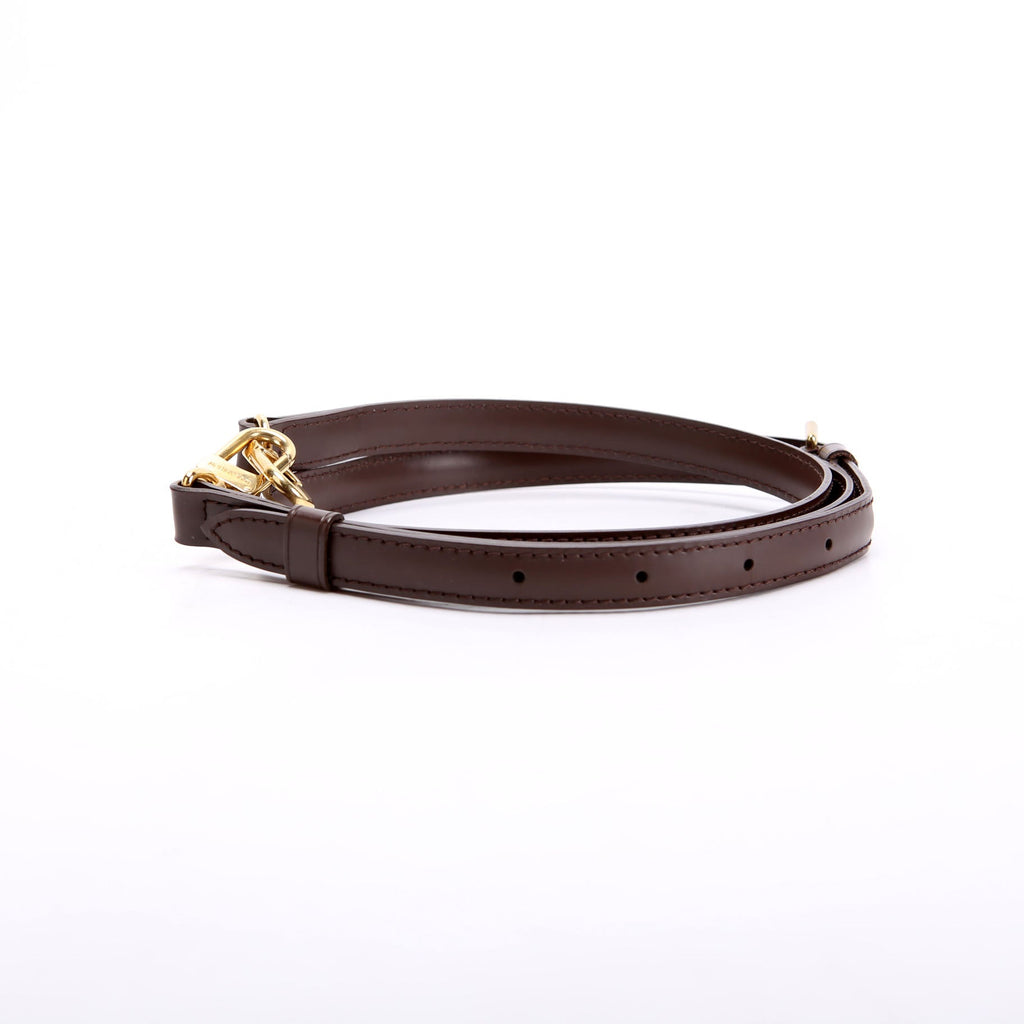 Ebene Leather Adjustable Crossbody Strap Brown