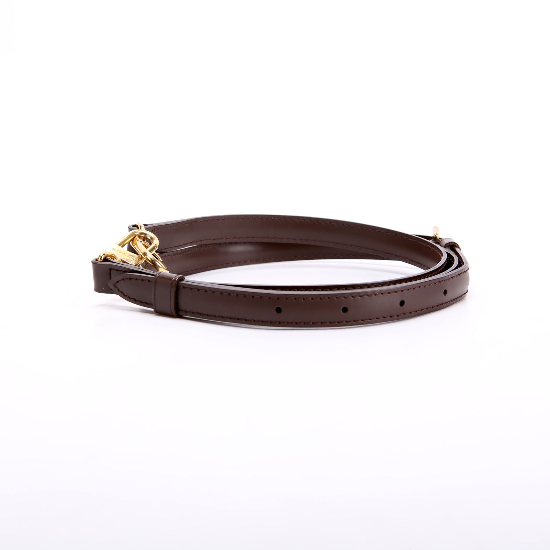 Ebene Leather Adjustable Crossbody Strap Brown