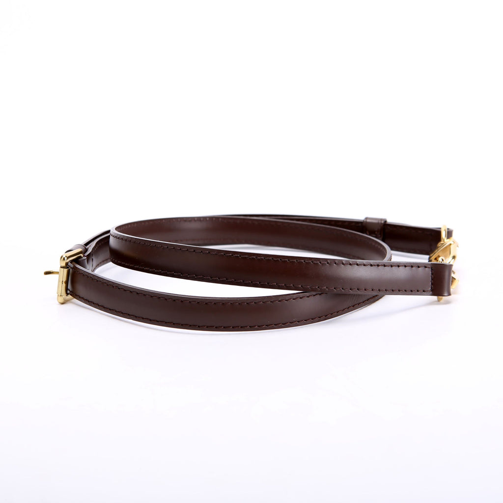 Ebene Leather Adjustable Crossbody Strap Brown
