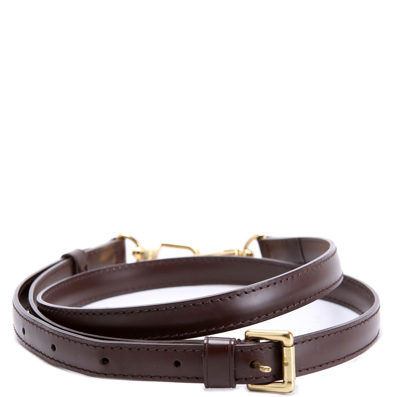 Ebene Leather Adjustable Crossbody Strap Brown