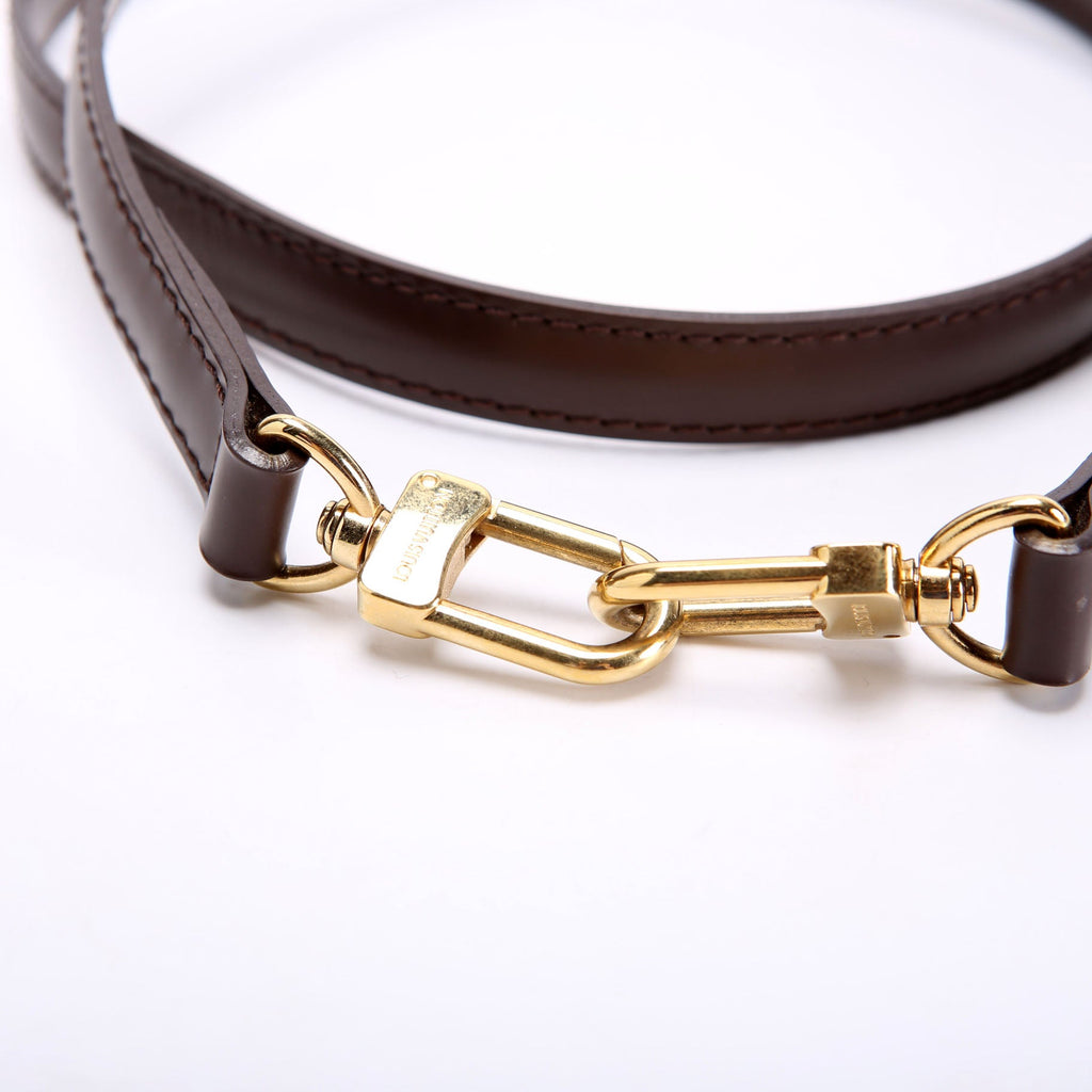 Ebene Leather Adjustable Crossbody Strap Brown