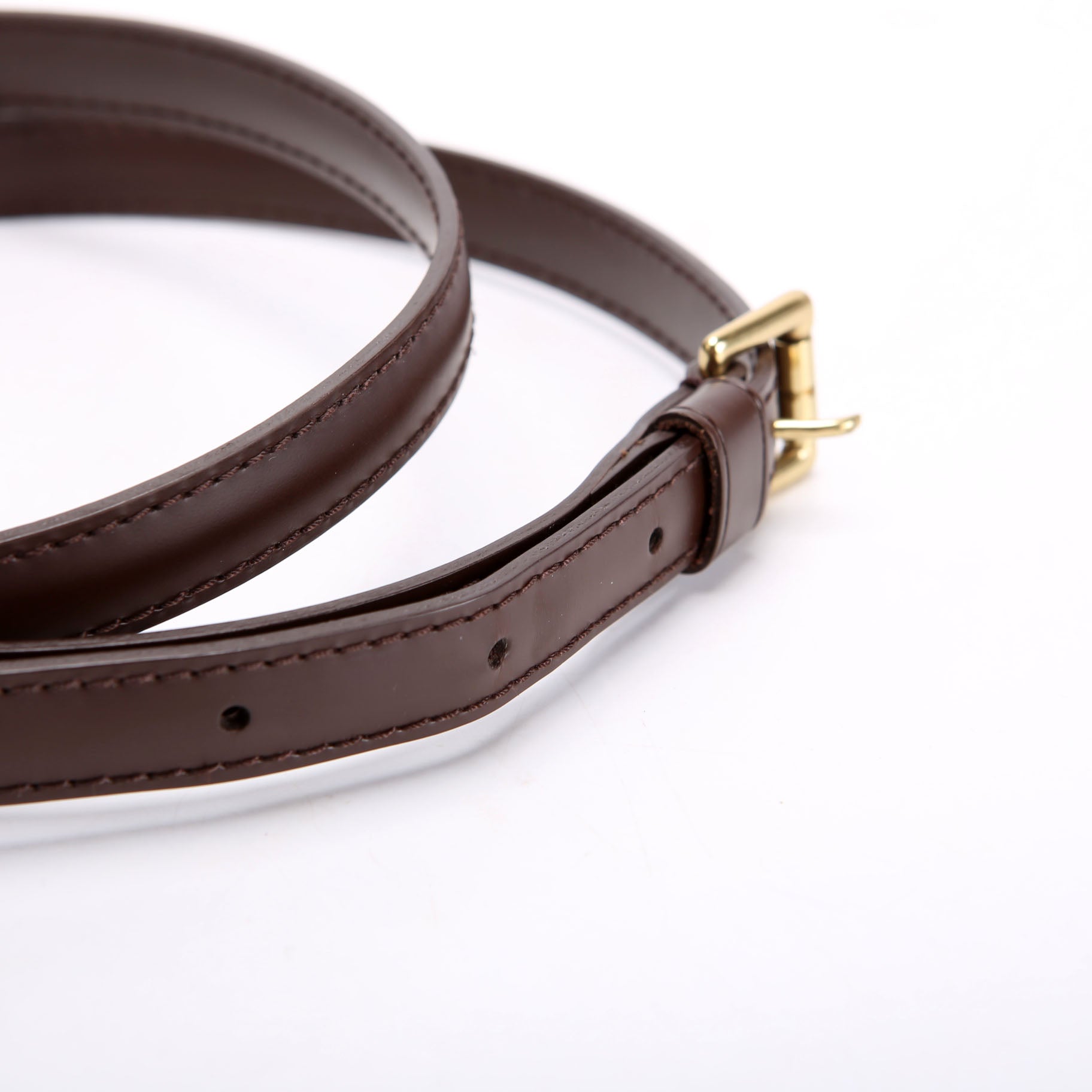 Ebene Leather Adjustable Crossbody Strap Brown