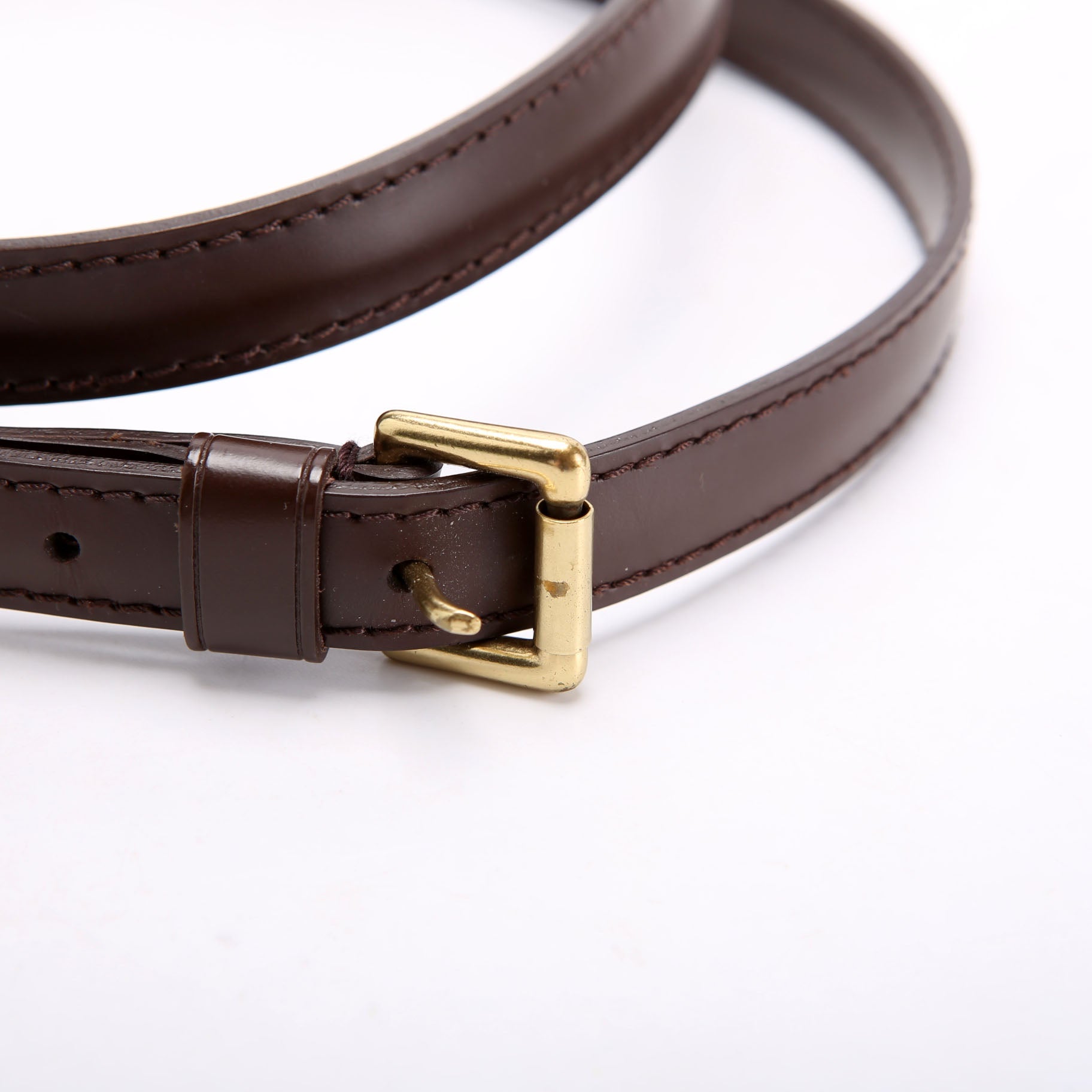 Ebene Leather Adjustable Crossbody Strap Brown