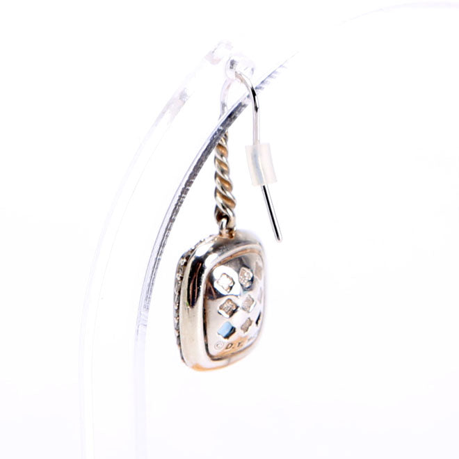 Noblesse Drop Earrings 925/Topaz/Pave