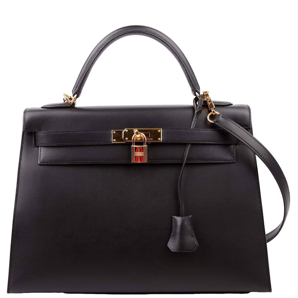Hermes Kelly 32 Chamonix 2006 Black/Gold