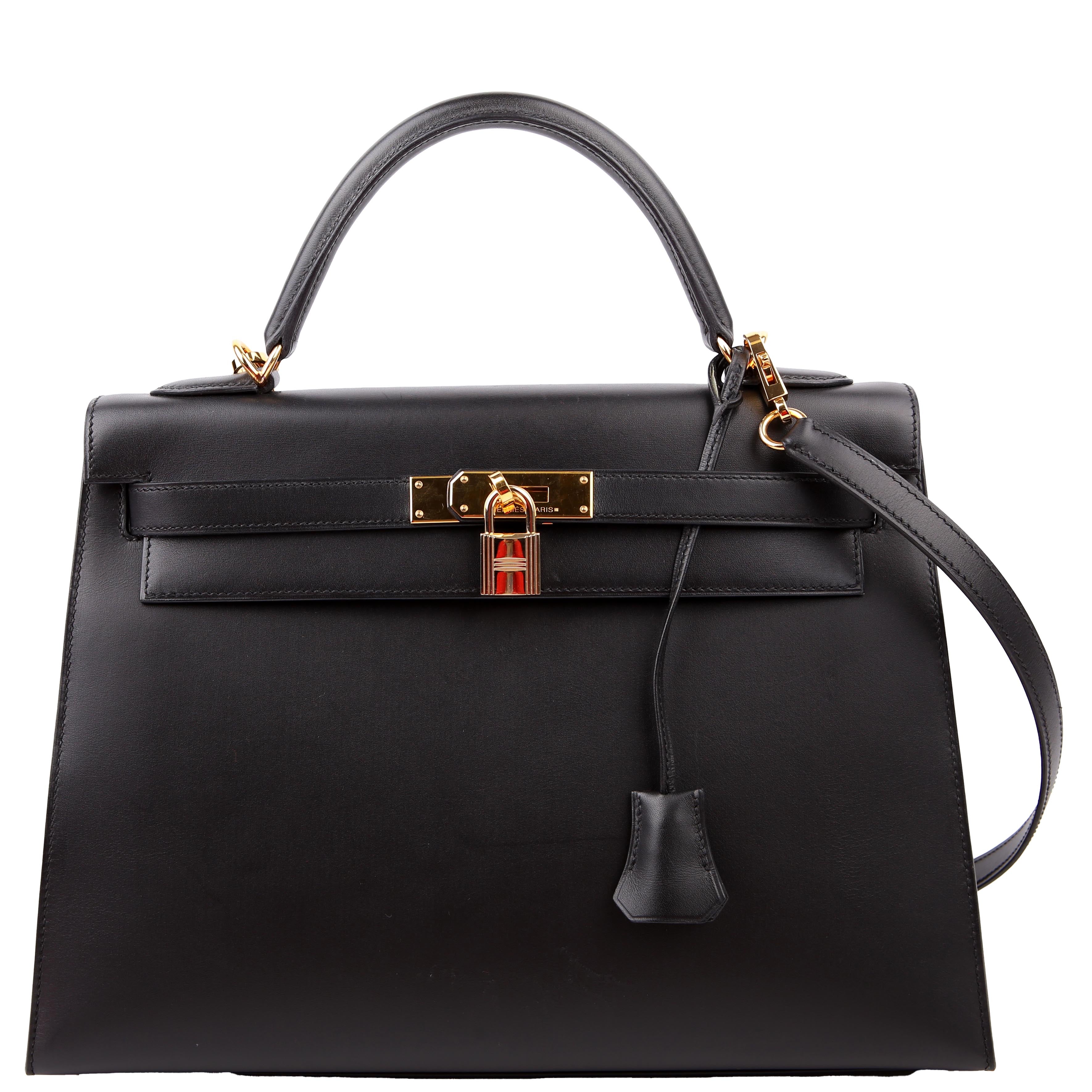 Hermes Kelly 32 Chamonix 2006 Black/Gold