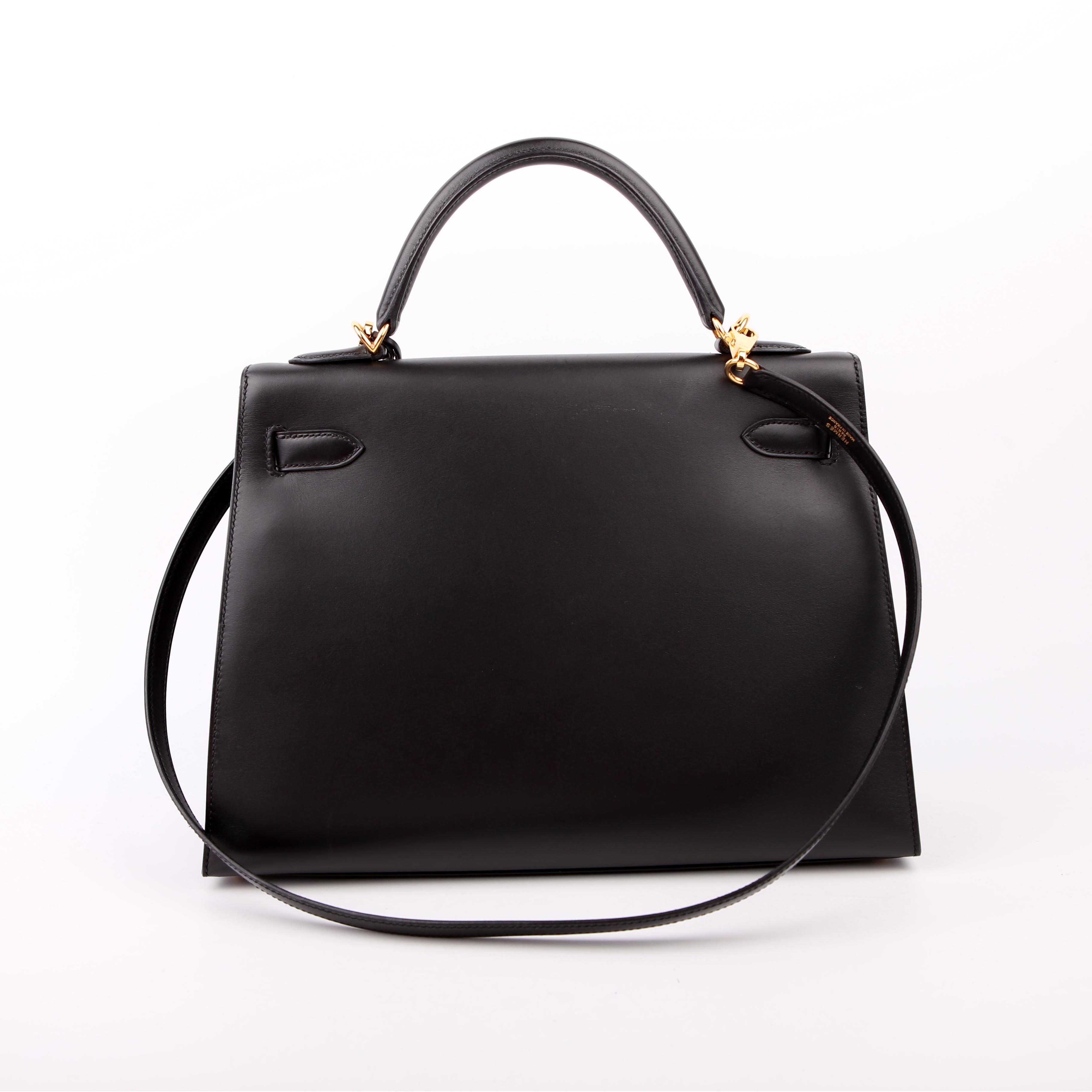 Hermes Kelly 32 Chamonix 2006 Black/Gold