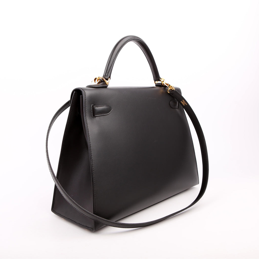 Hermes Kelly 32 Chamonix 2006 Black/Gold