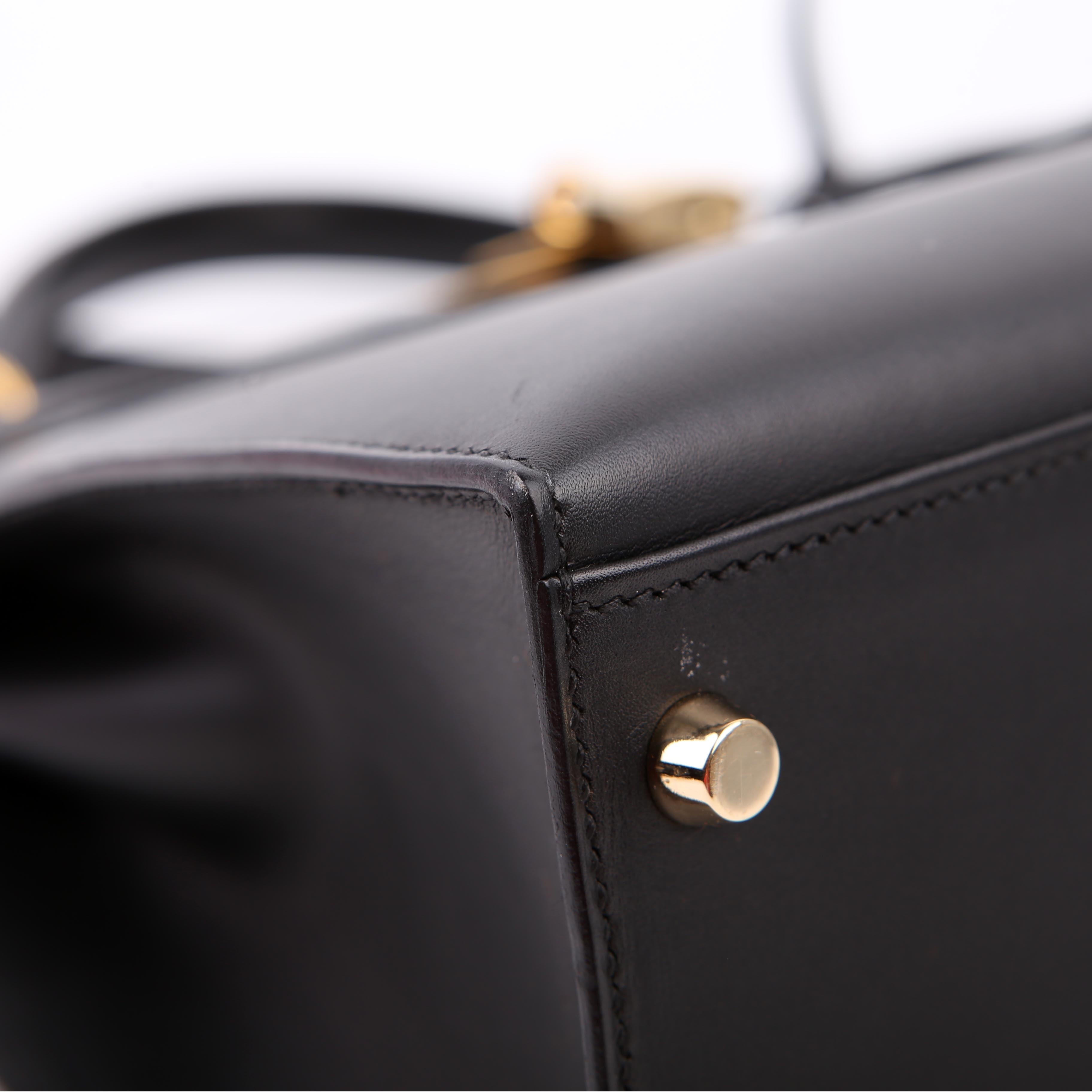 Hermes Kelly 32 Chamonix 2006 Black/Gold