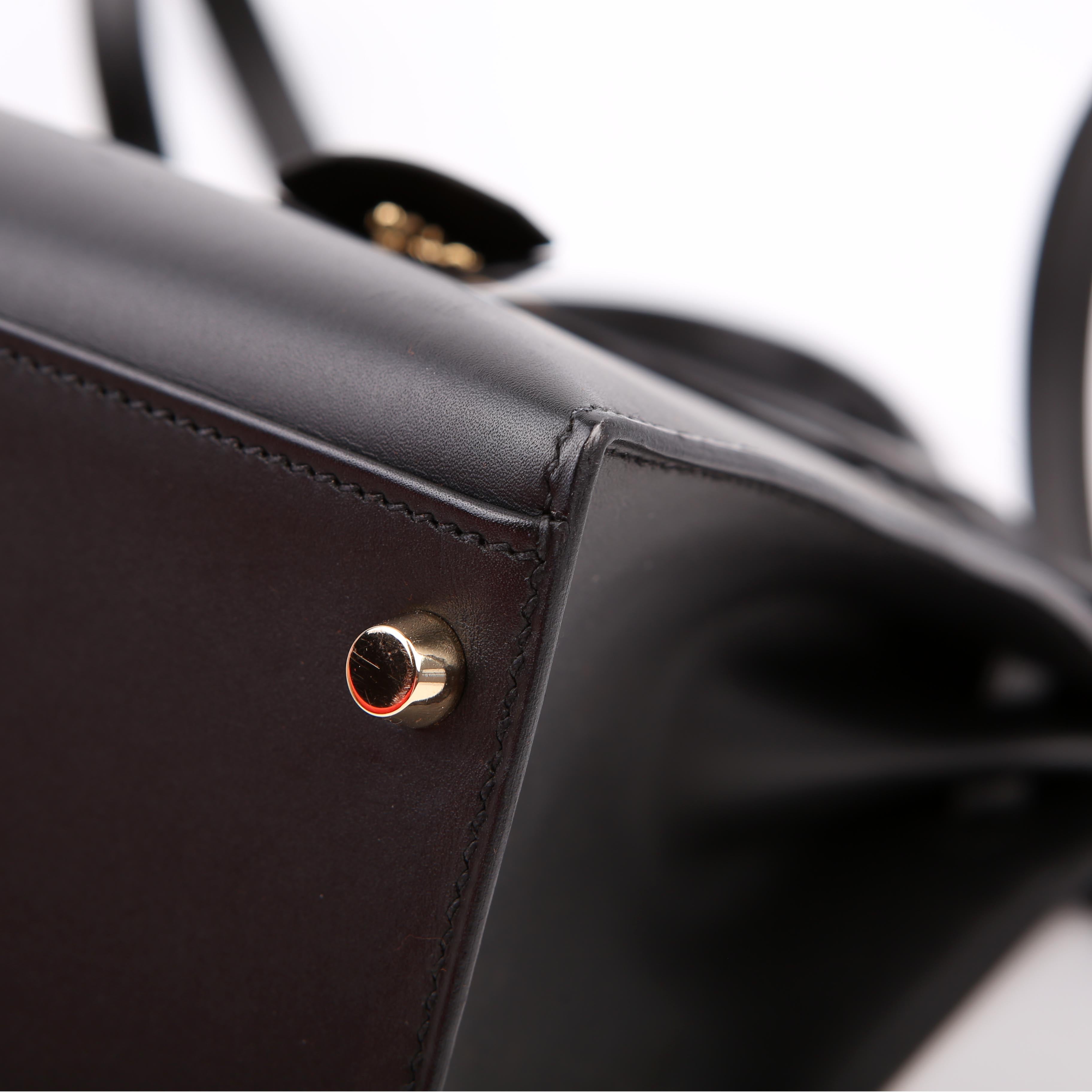 Hermes Kelly 32 Chamonix 2006 Black/Gold