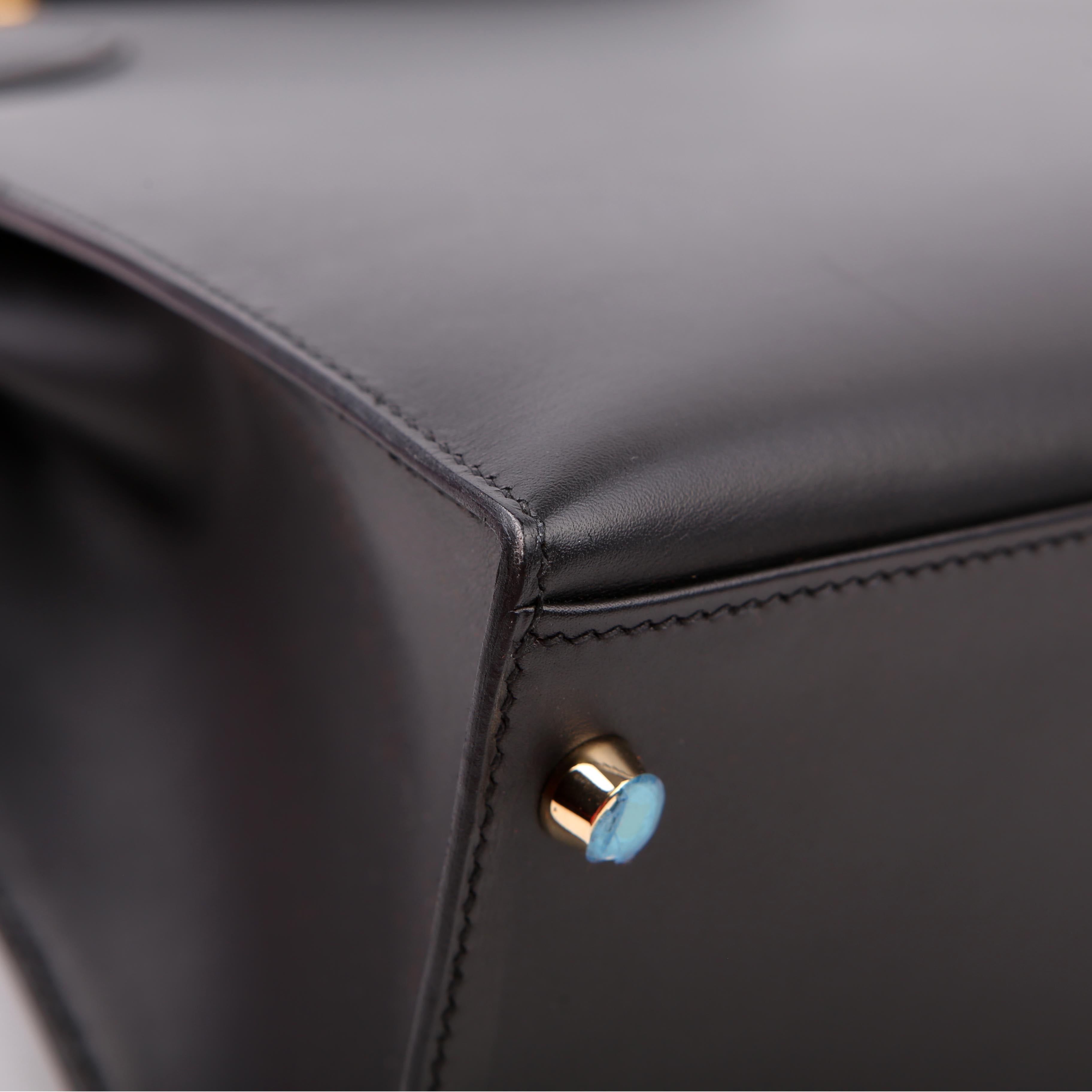 Hermes Kelly 32 Chamonix 2006 Black/Gold