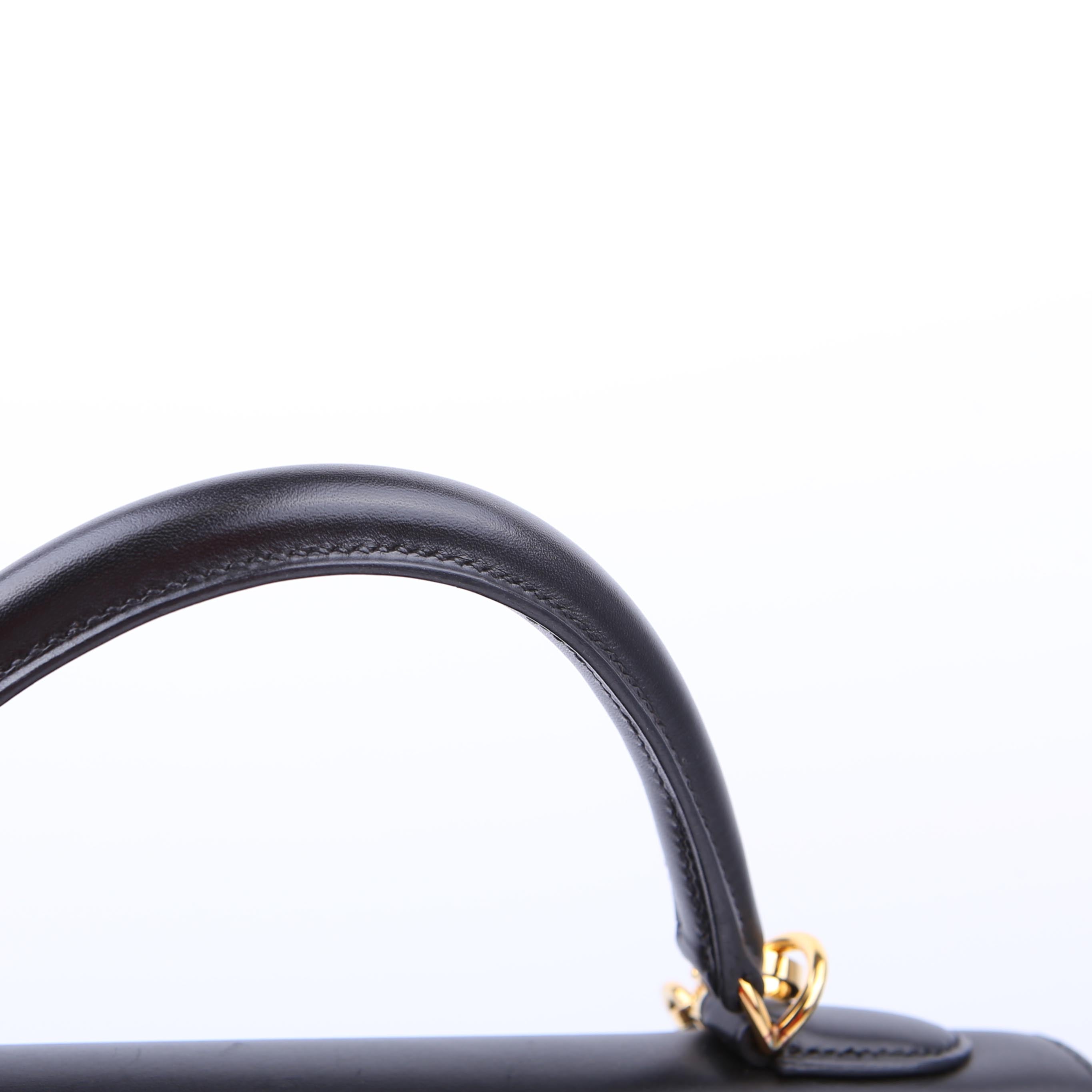 Hermes Kelly 32 Chamonix 2006 Black/Gold