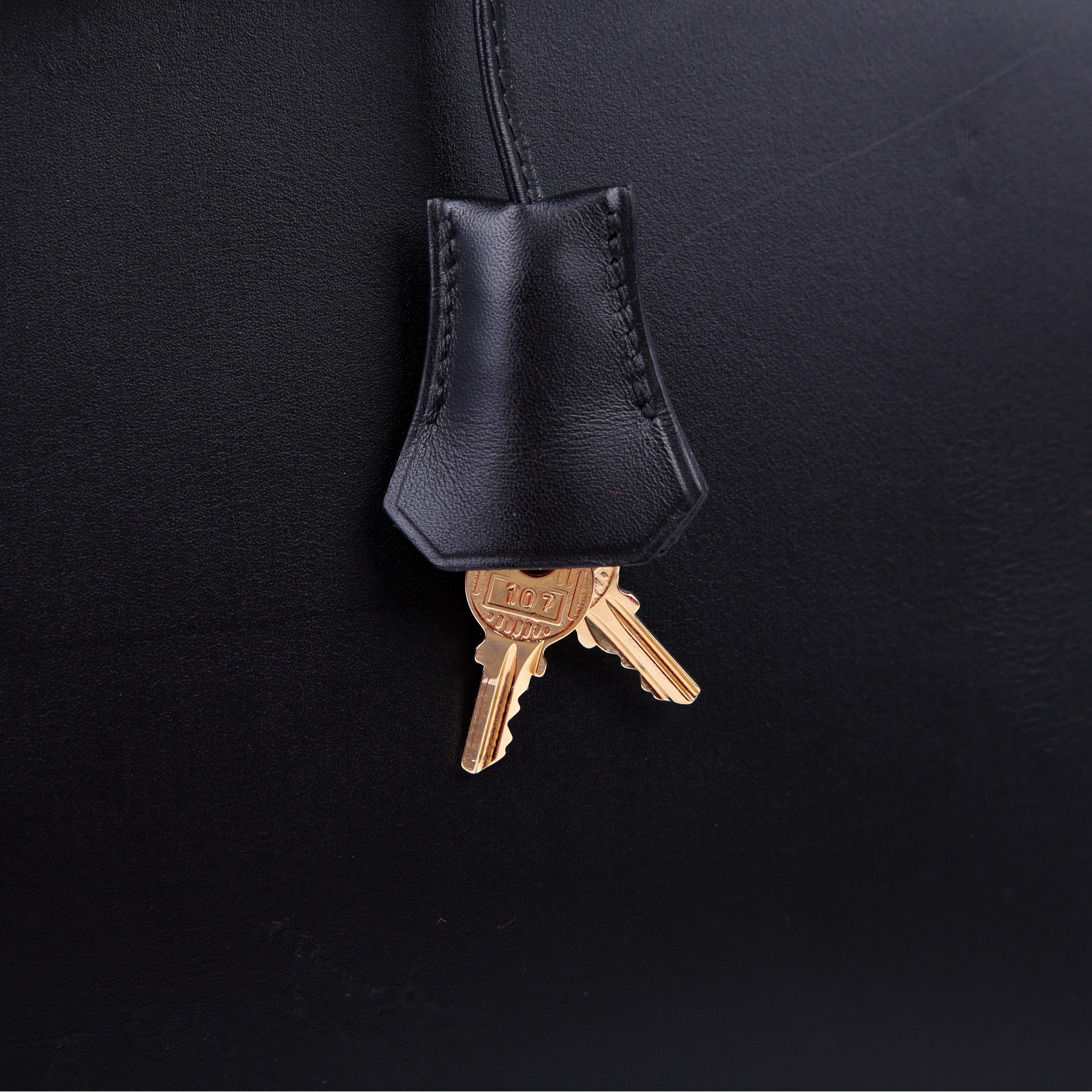 Hermes Kelly 32 Chamonix 2006 Black/Gold