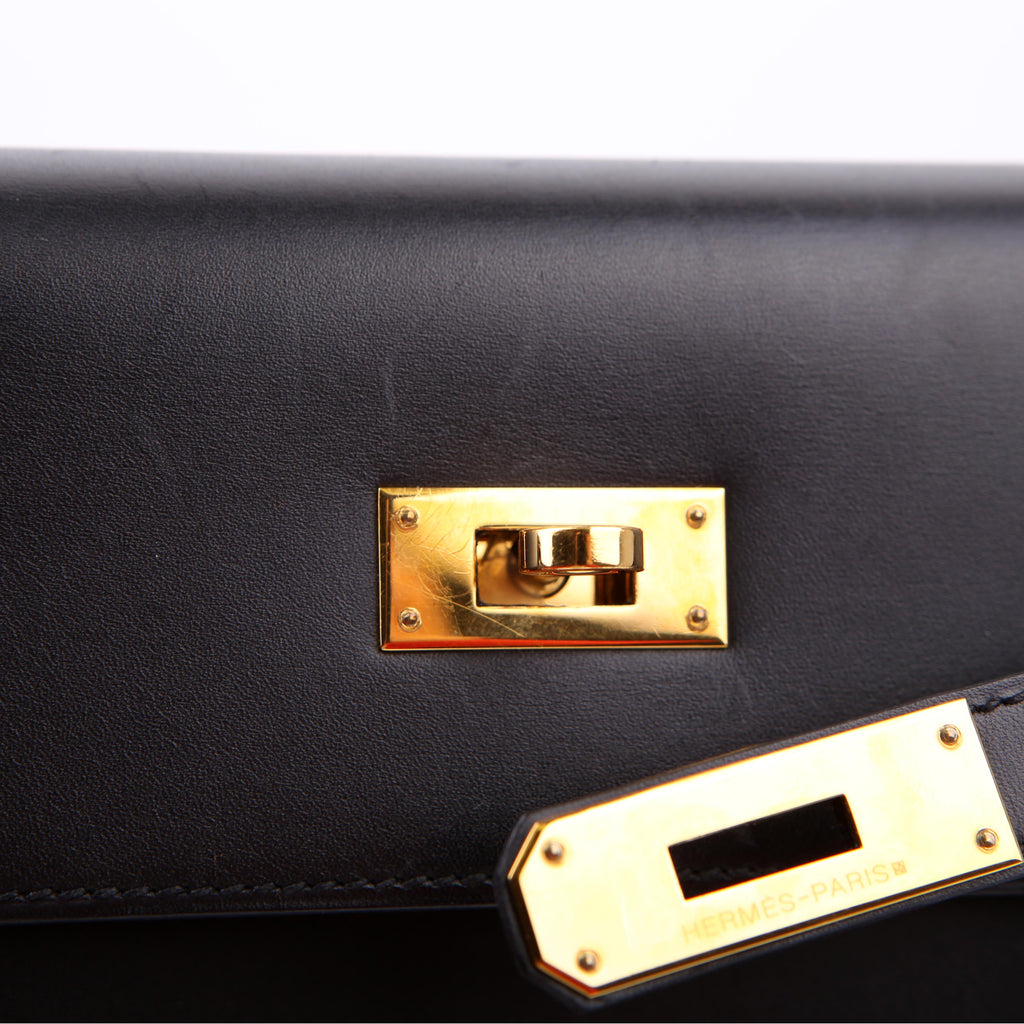 Hermes Kelly 32 Chamonix 2006 Black/Gold
