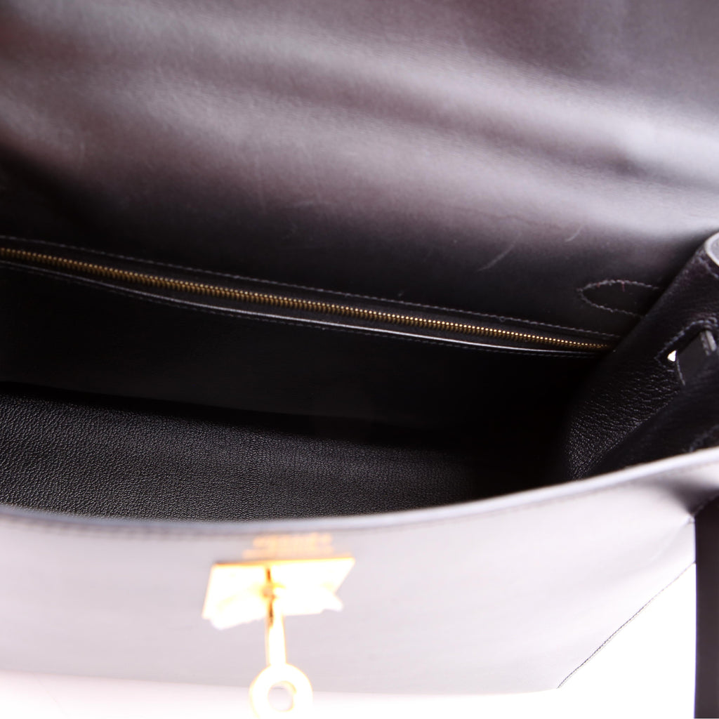 Hermes Kelly 32 Chamonix 2006 Black/Gold