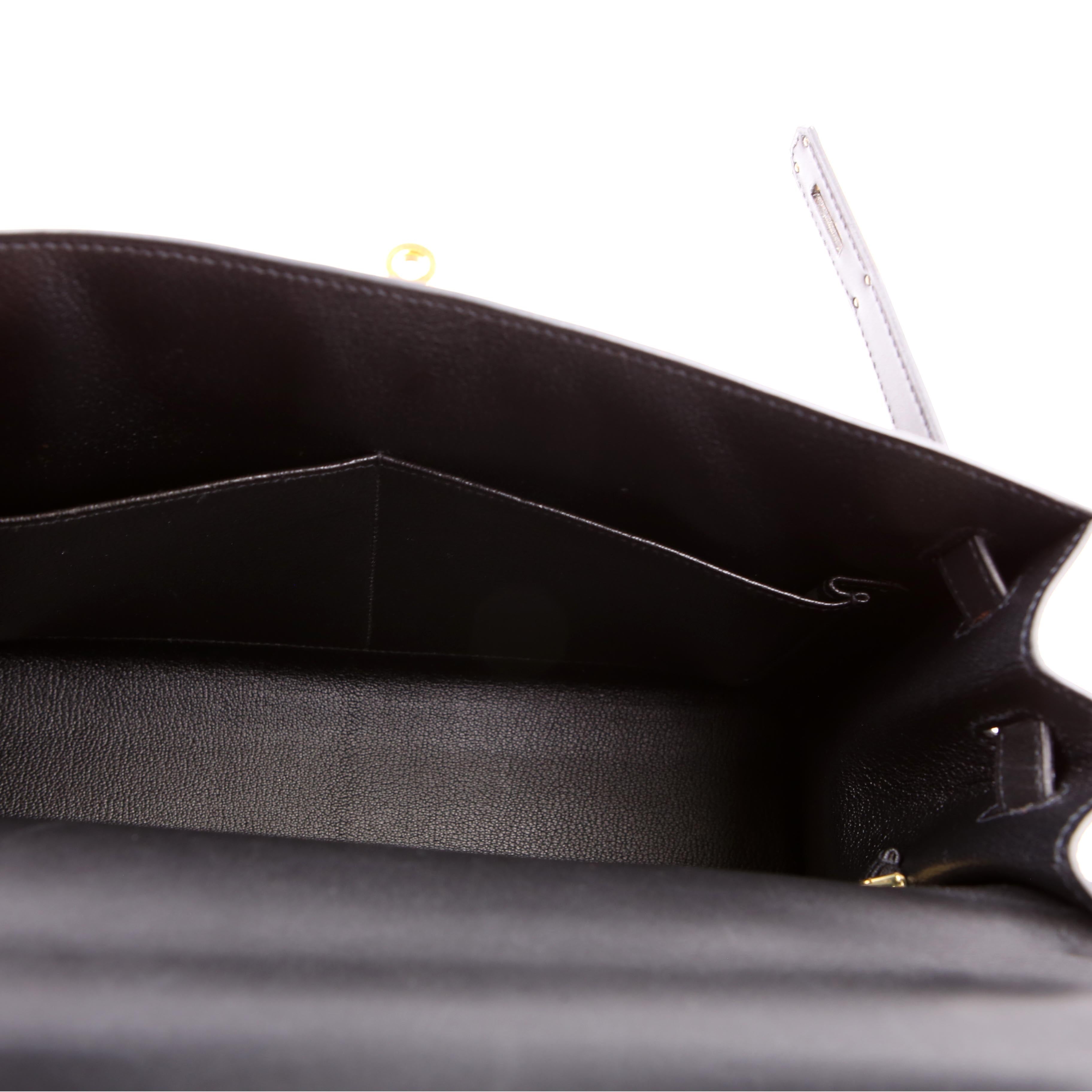 Hermes Kelly 32 Chamonix 2006 Black/Gold