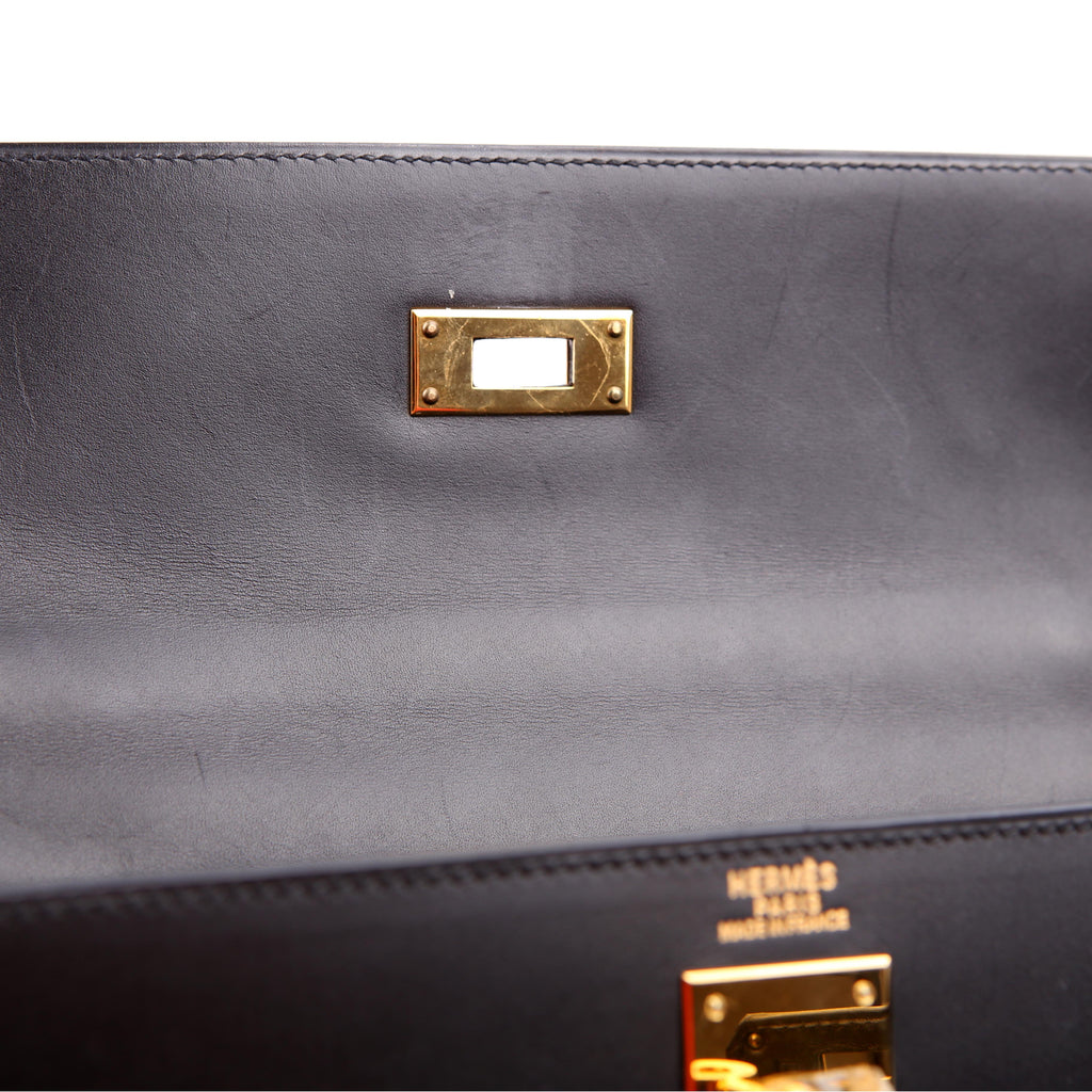 Hermes Kelly 32 Chamonix 2006 Black/Gold