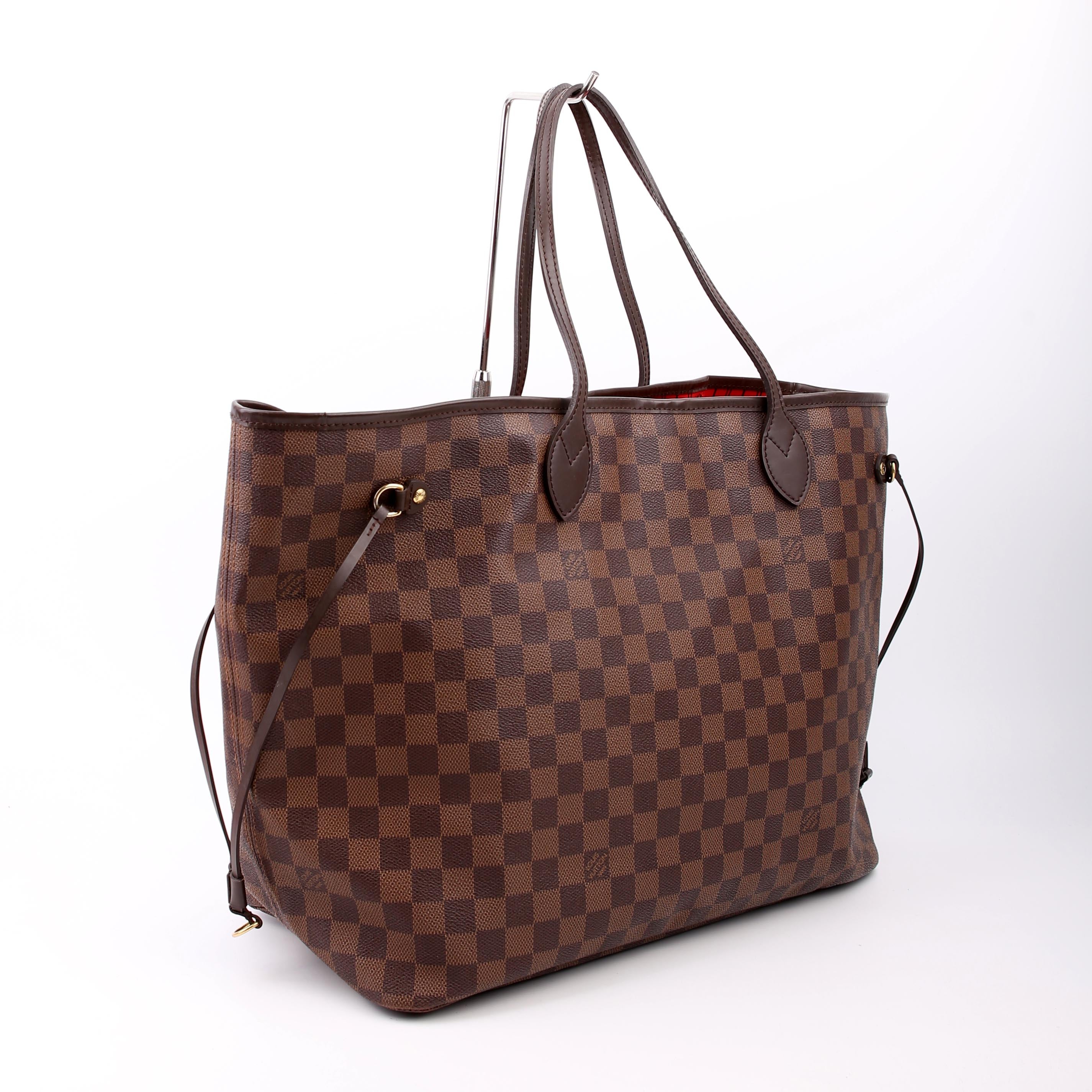 Neverfull GM Damier Ebene Red