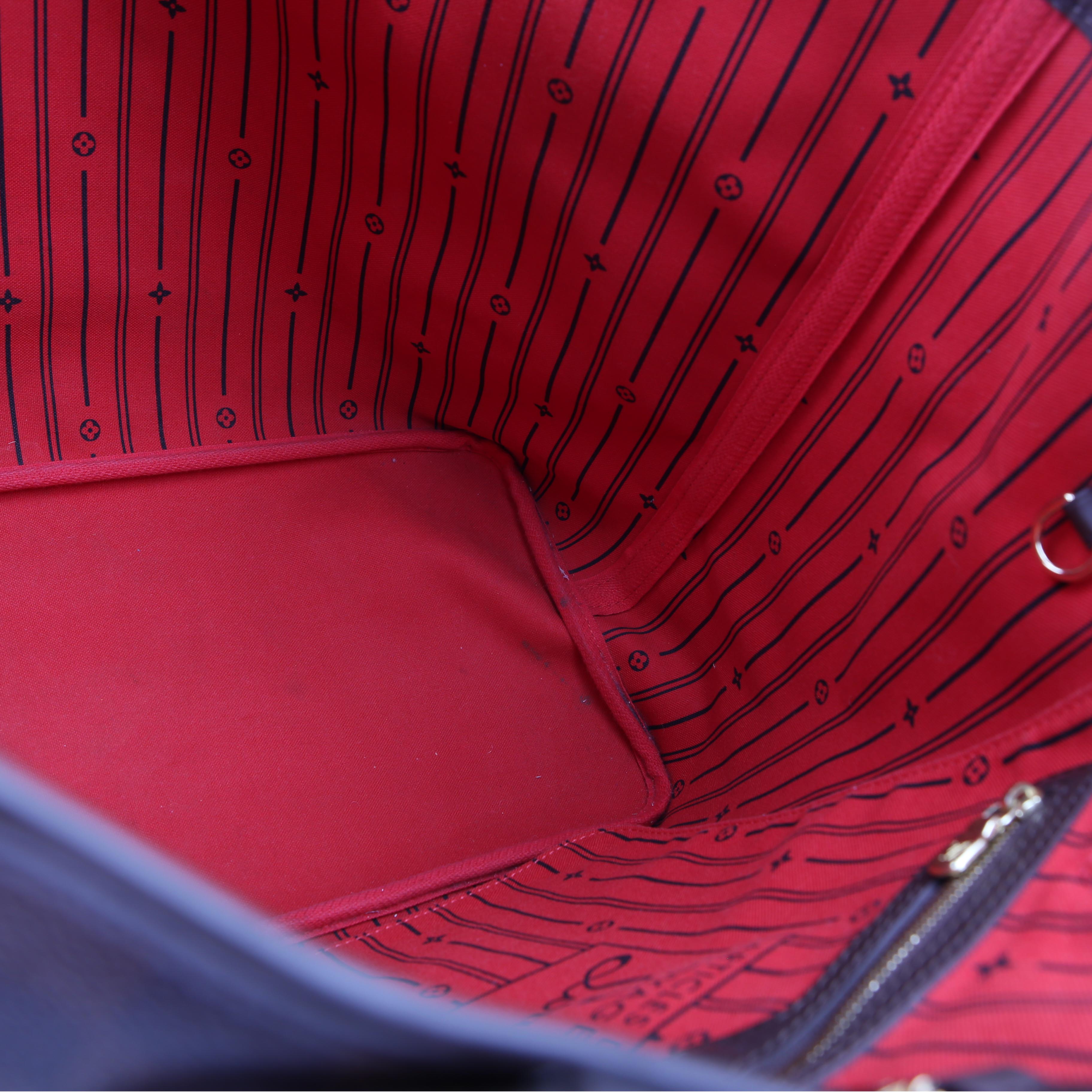 Neverfull GM Damier Ebene Red