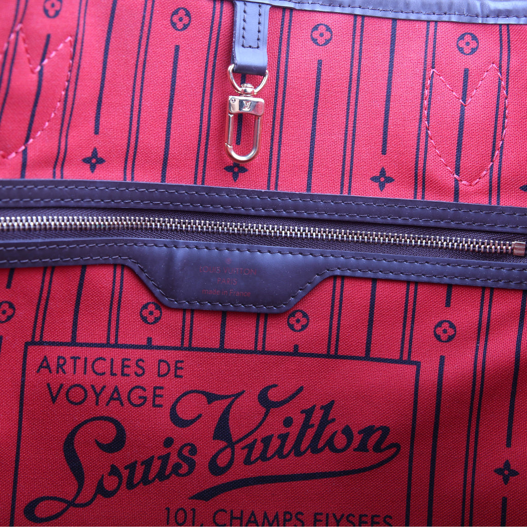 Neverfull GM Damier Ebene Red